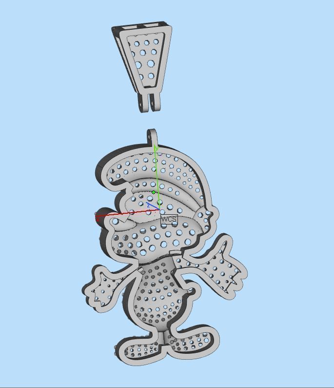 Mickey Mouse Pandent 3D print model_6