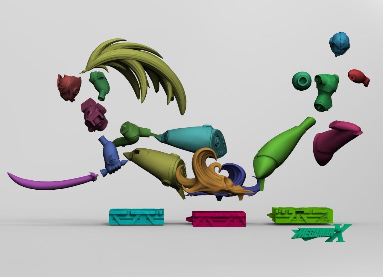 Diorama Megaman And Zero 3D print model_5