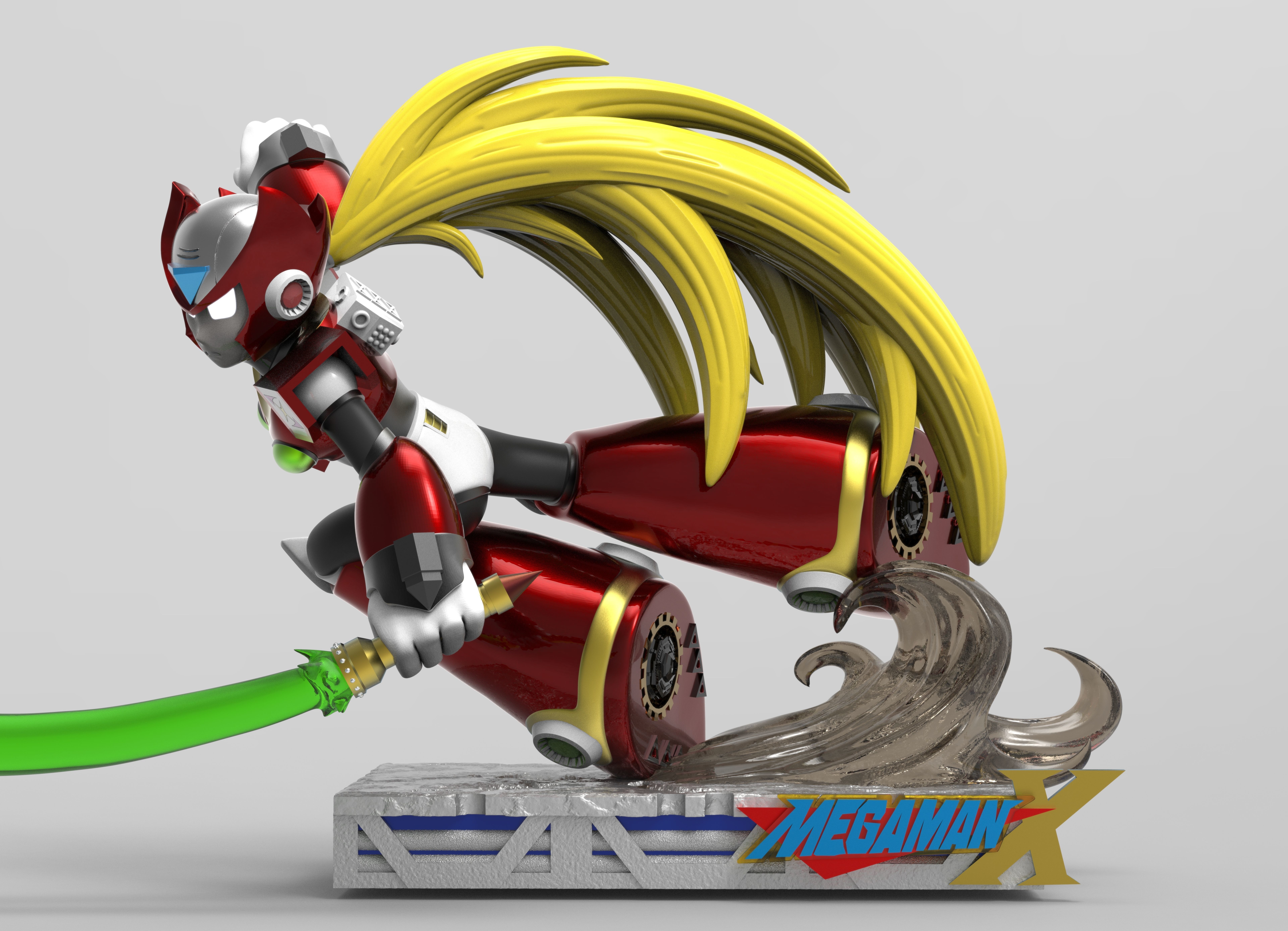 Diorama Megaman And Zero 3D print model_4