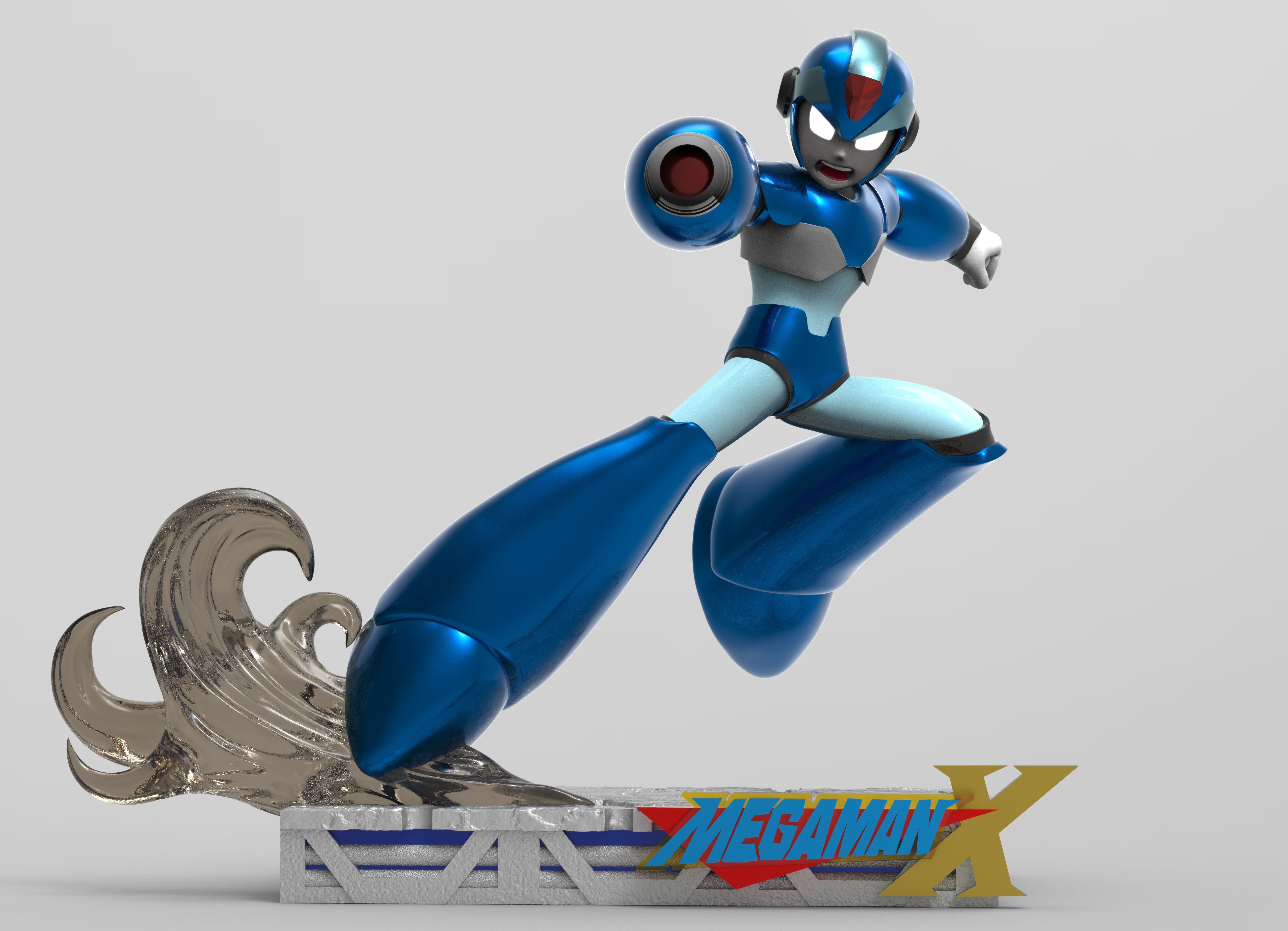 Diorama Megaman And Zero 3D print model_3