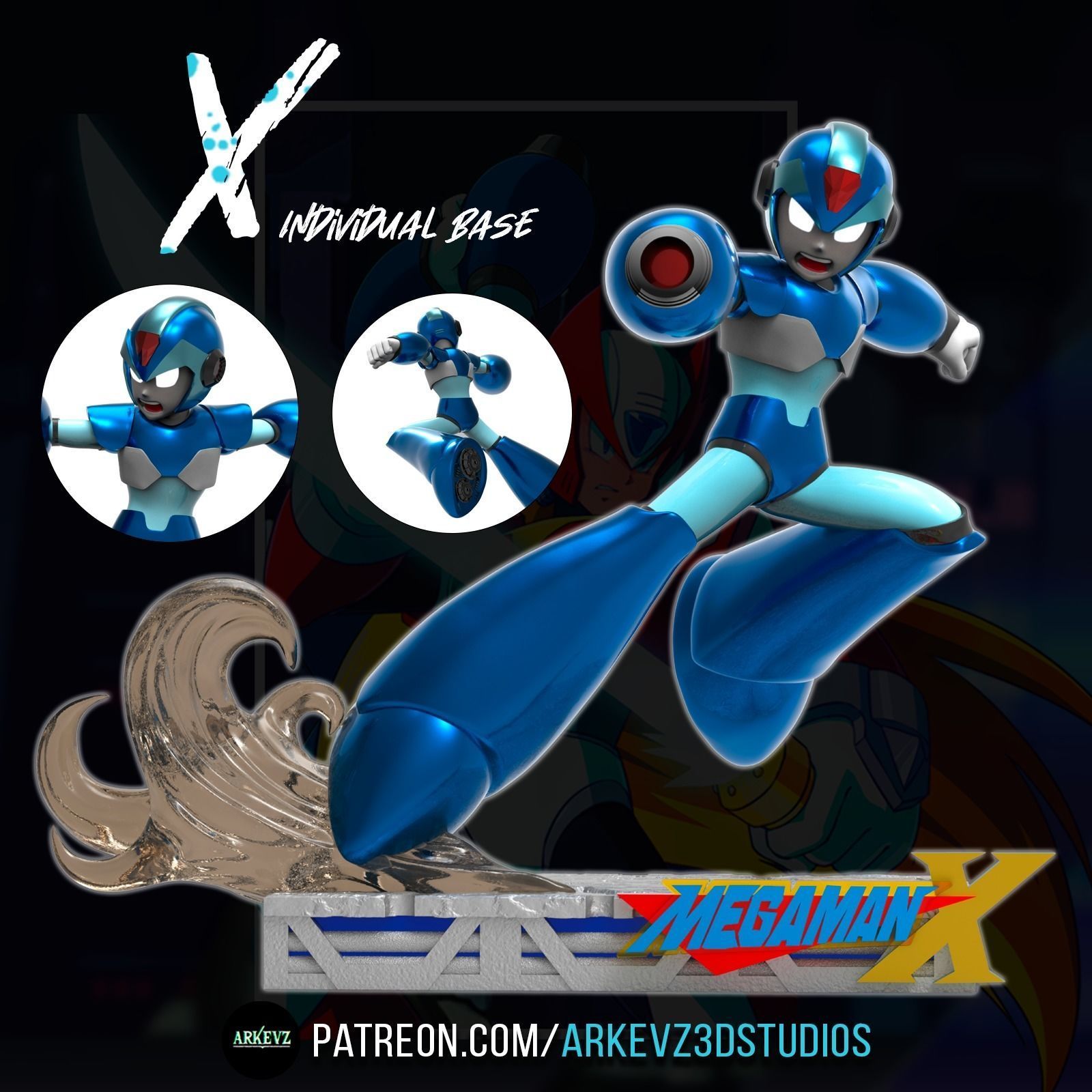 Diorama Megaman And Zero 3D print model_2