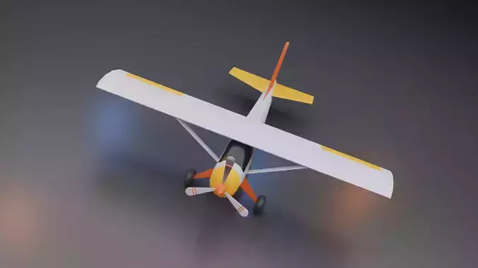 Low Poly Plane - Roblox Low-poly 3D model