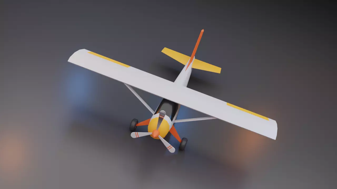 Low Poly Plane - Roblox Low-poly 3D model