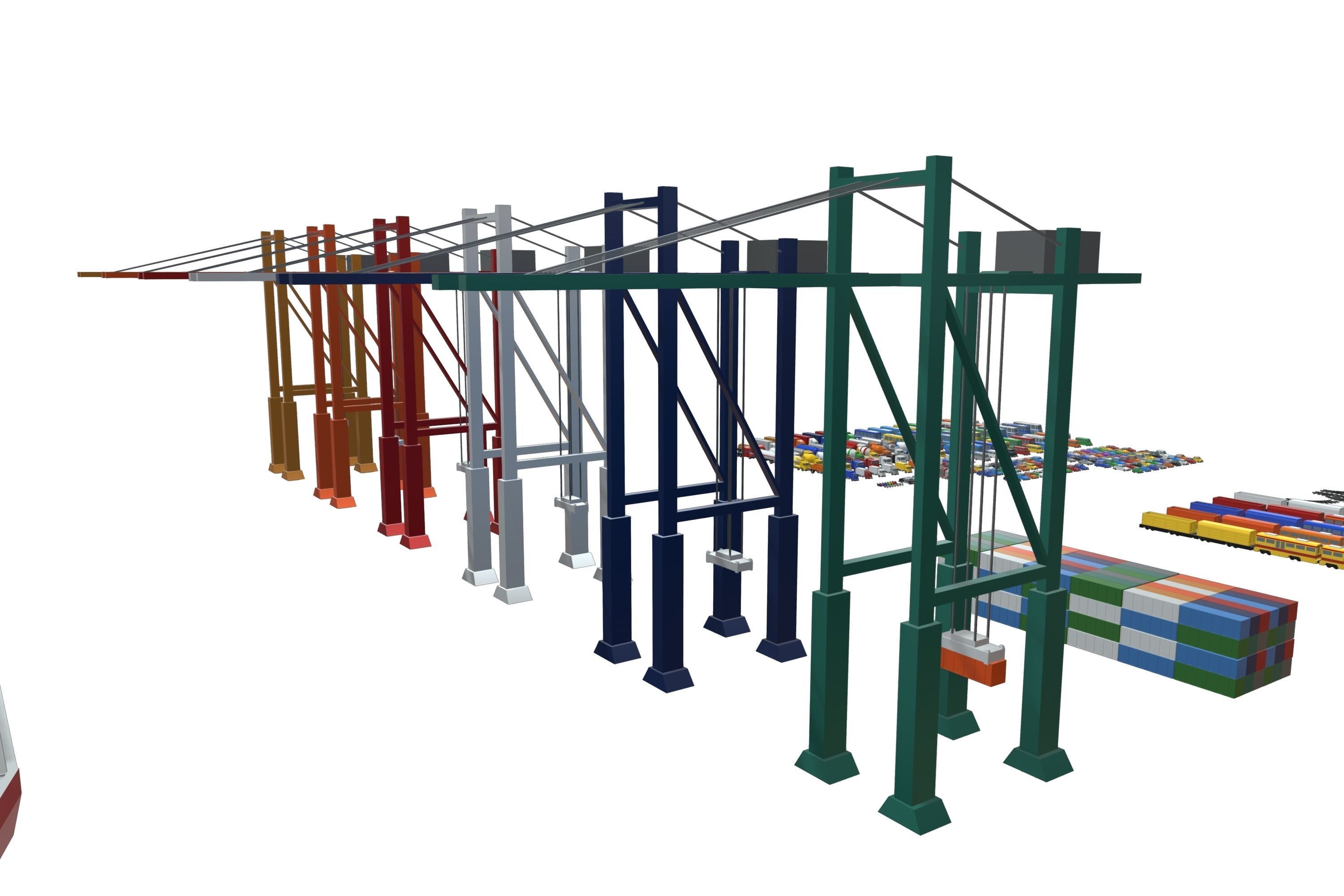 Vehicles Pack - Low Poly - 300 Colors  3D model_19