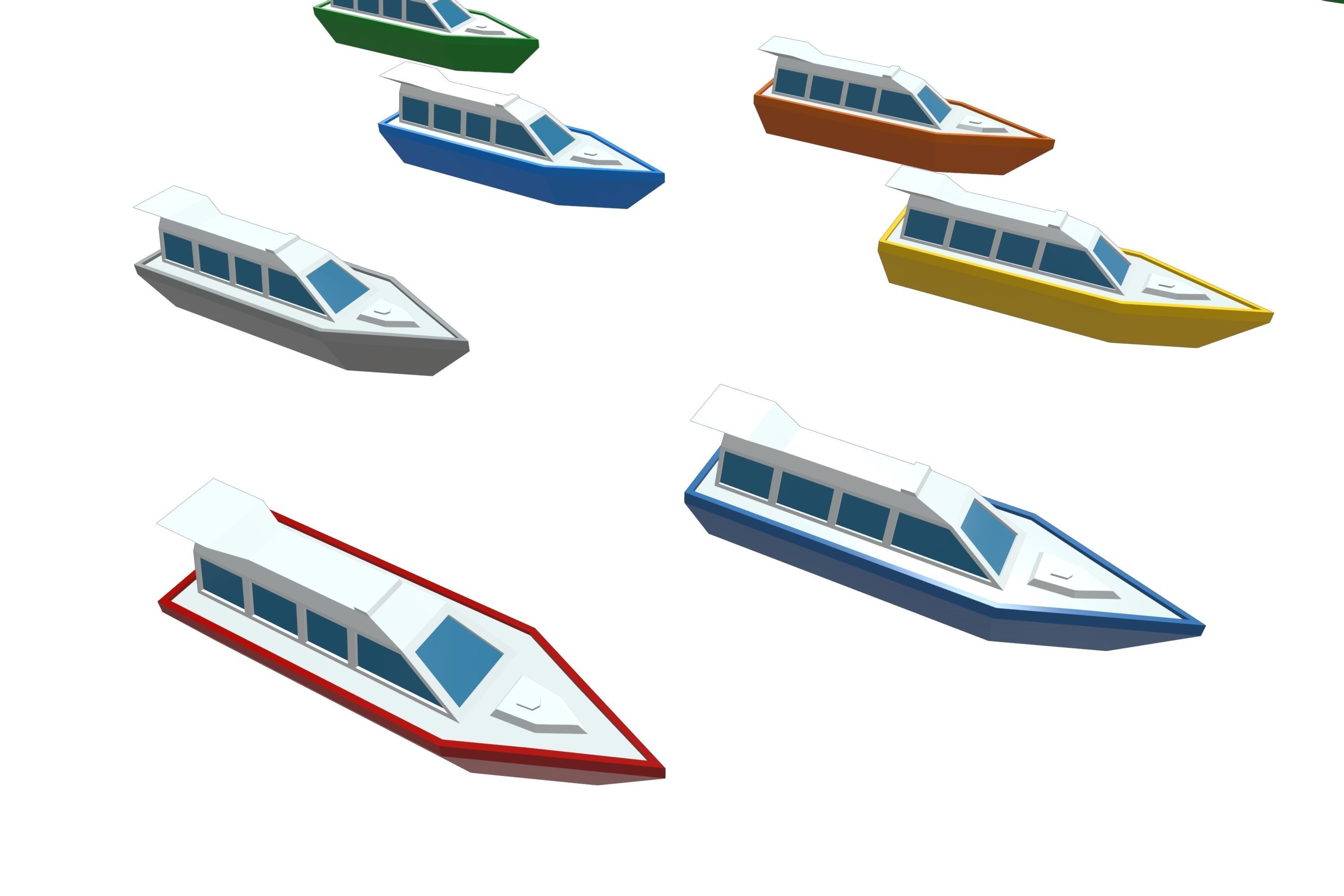 Vehicles Pack - Low Poly - 300 Colors  3D model_13