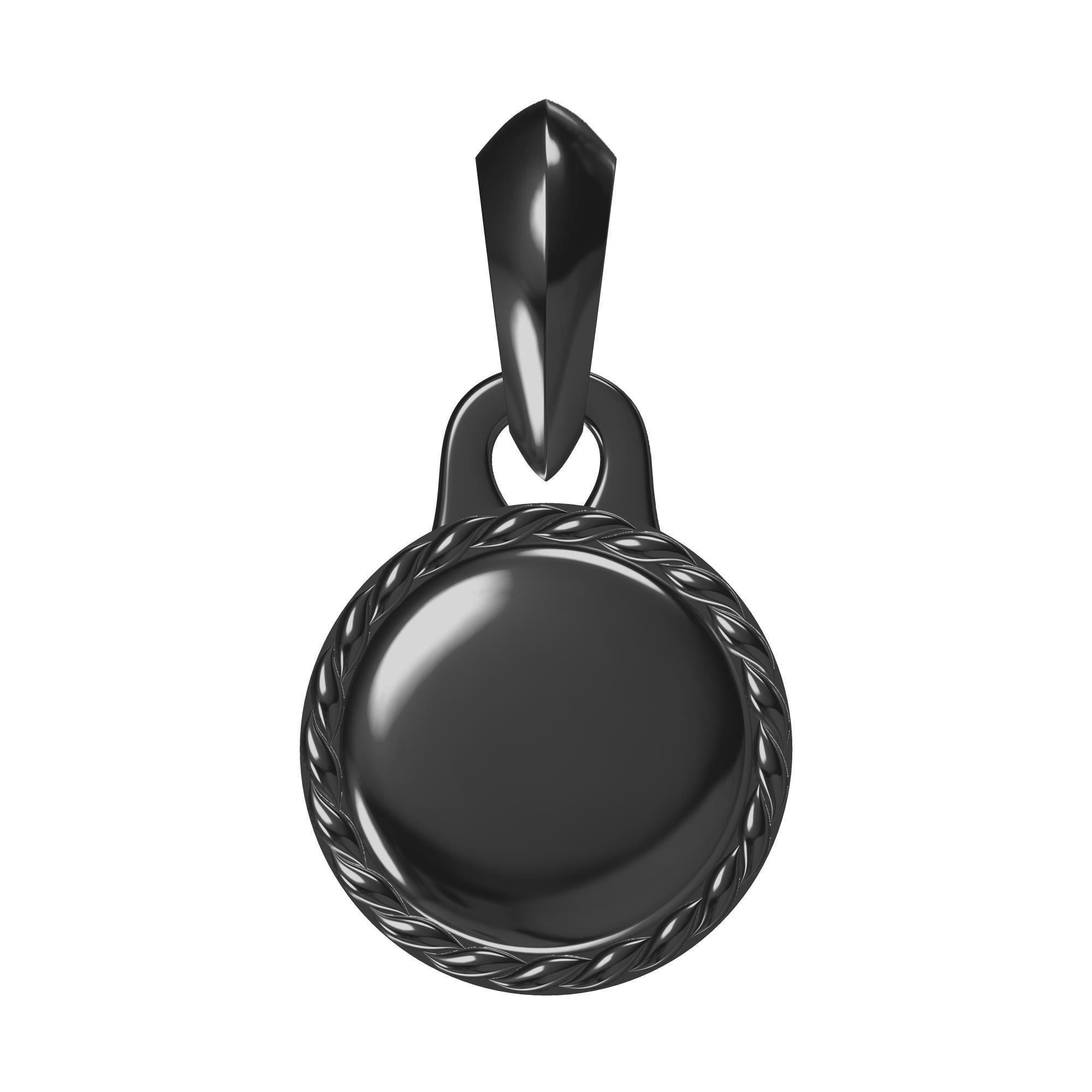 Antiq Pendant 3D print model_3