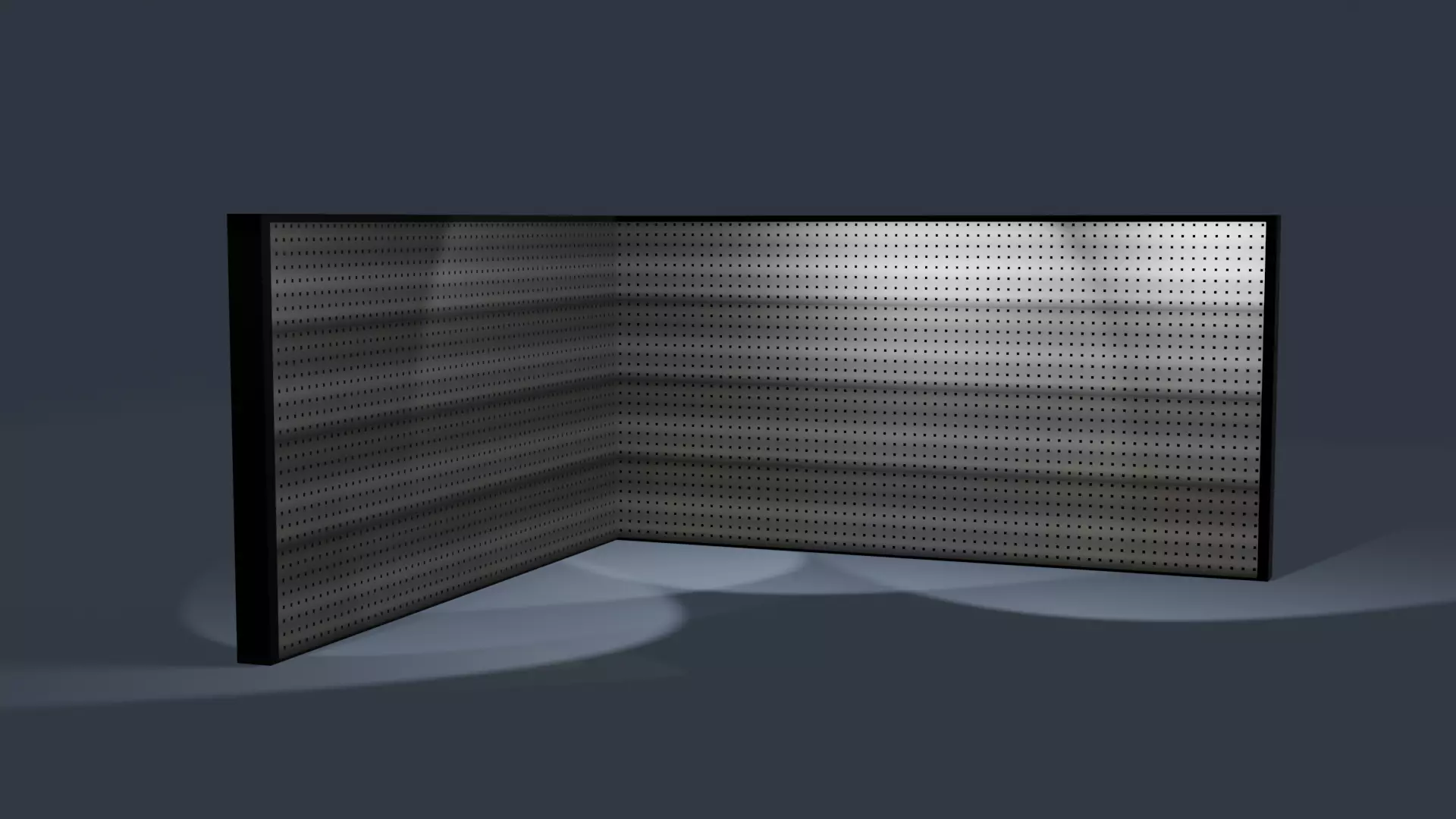 Gun wall Panel  Low-poly 3D model_0