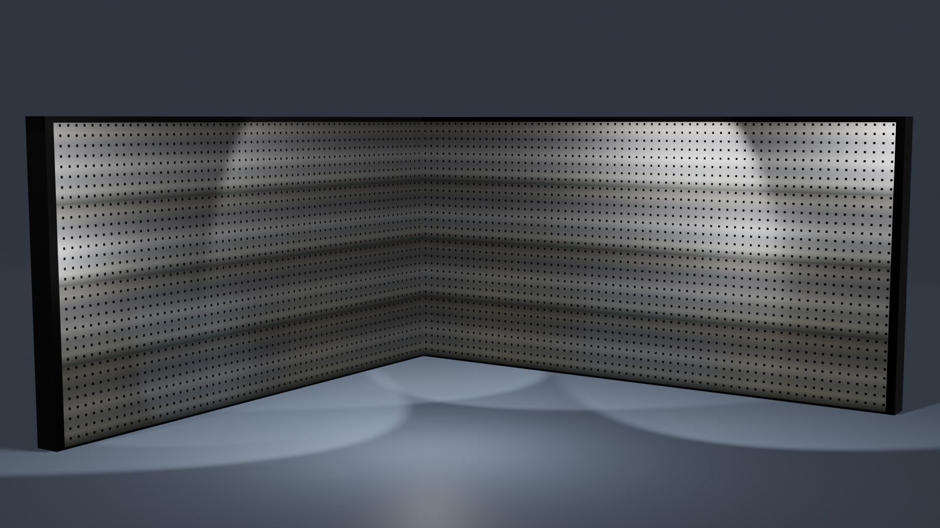 Gun wall Panel  Low-poly 3D model_2