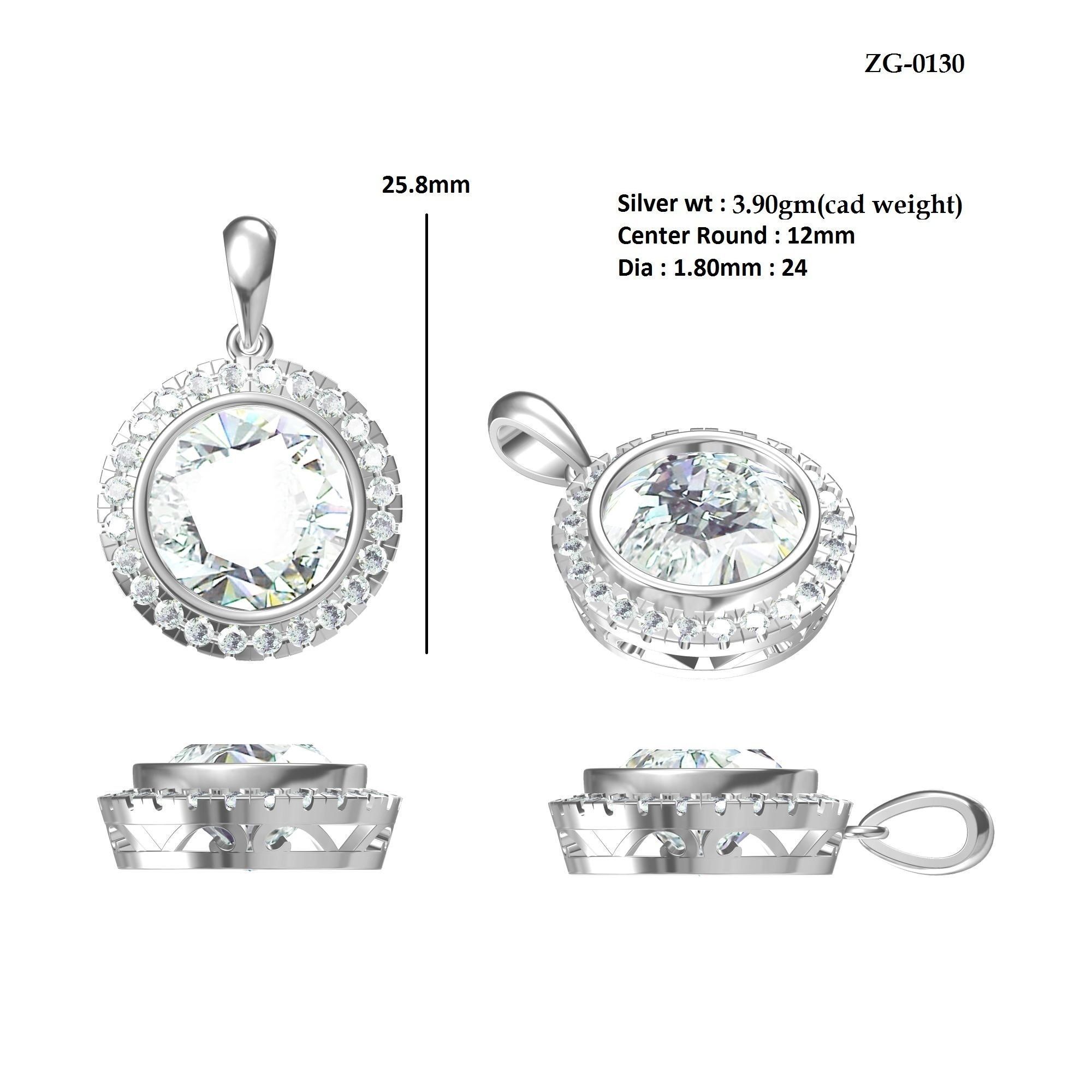 Antiq Pendant 3D print model_6