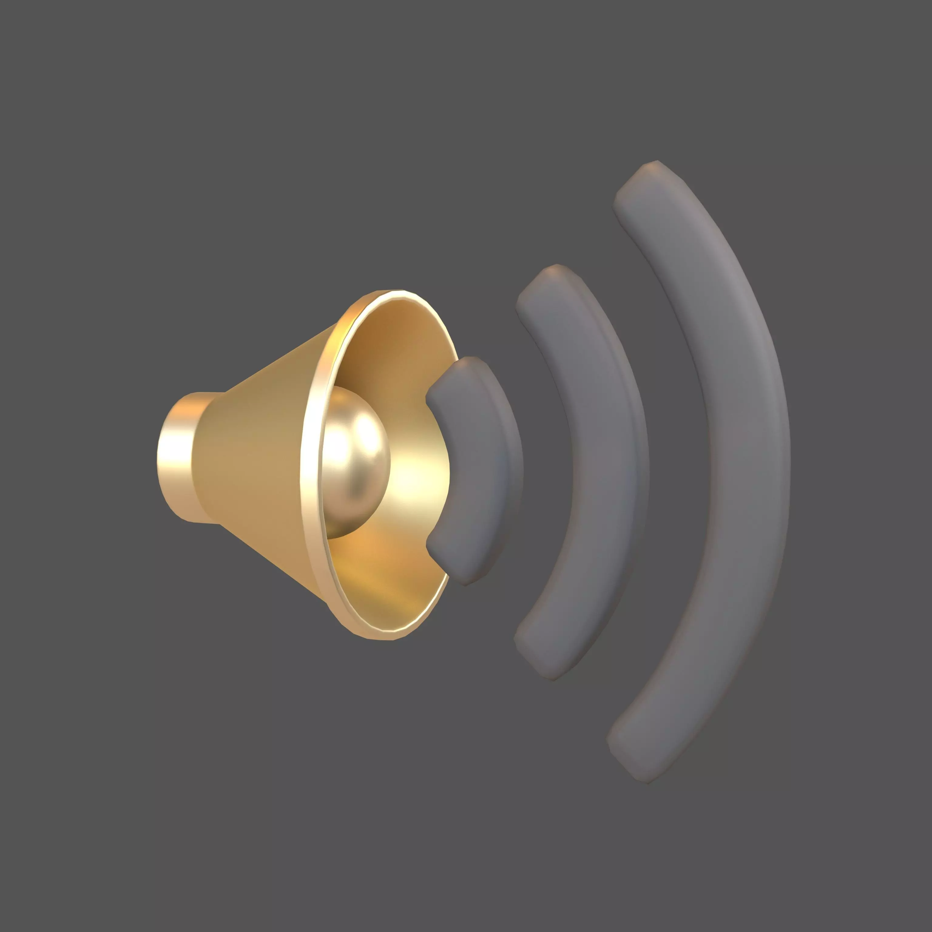 Sound Volume Icon v1 015 Low-poly 3D model_0