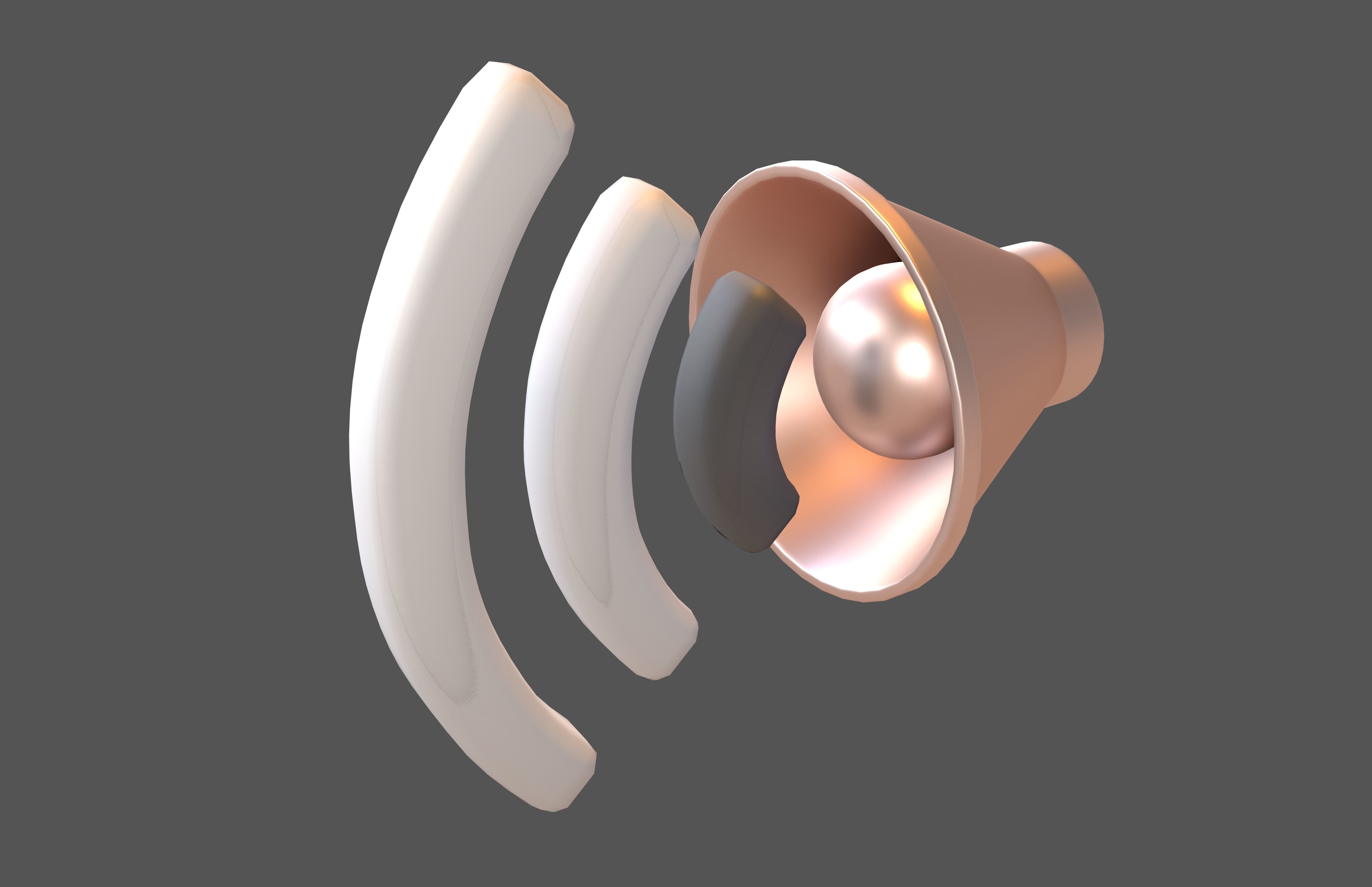 Sound Volume Icon v1 019 Low-poly 3D model_2