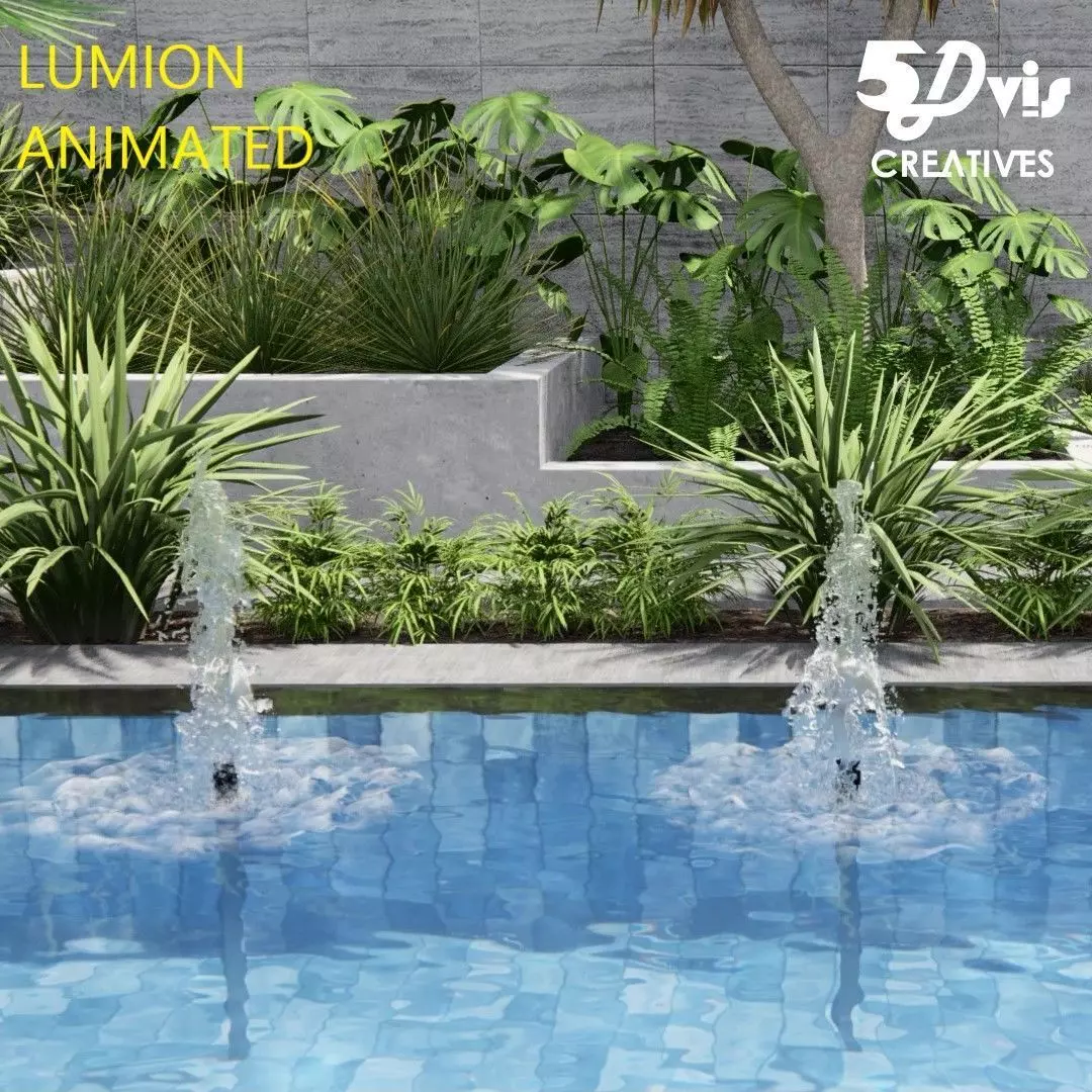 DAISY vert jetters lumion fountains Low-poly 3D model