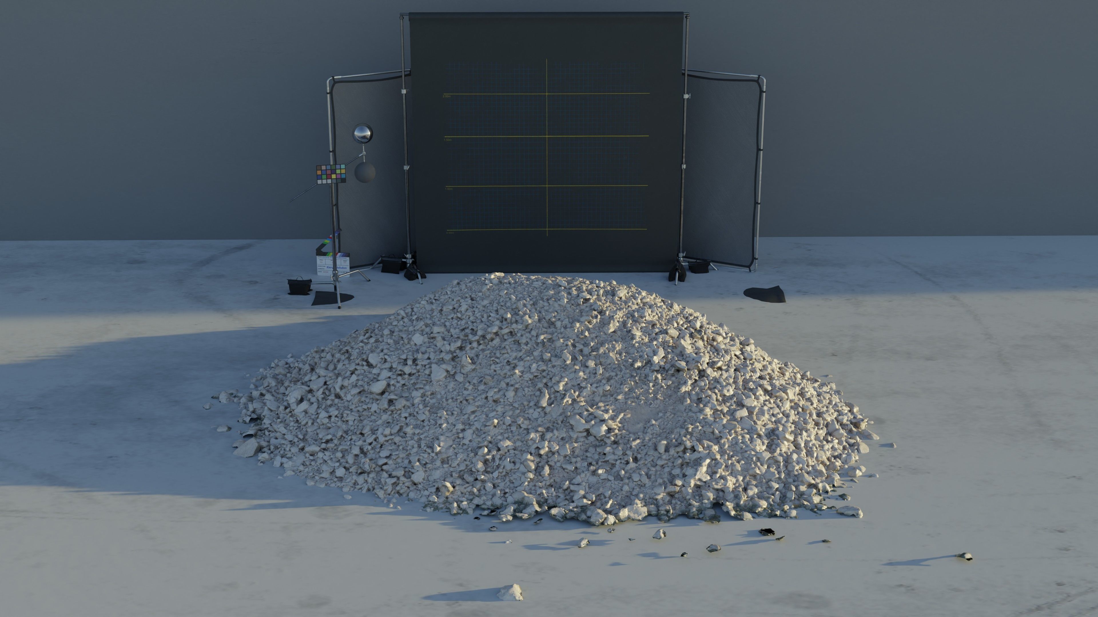 Photogrammetry Rock Pile  Low-poly 3D model_4