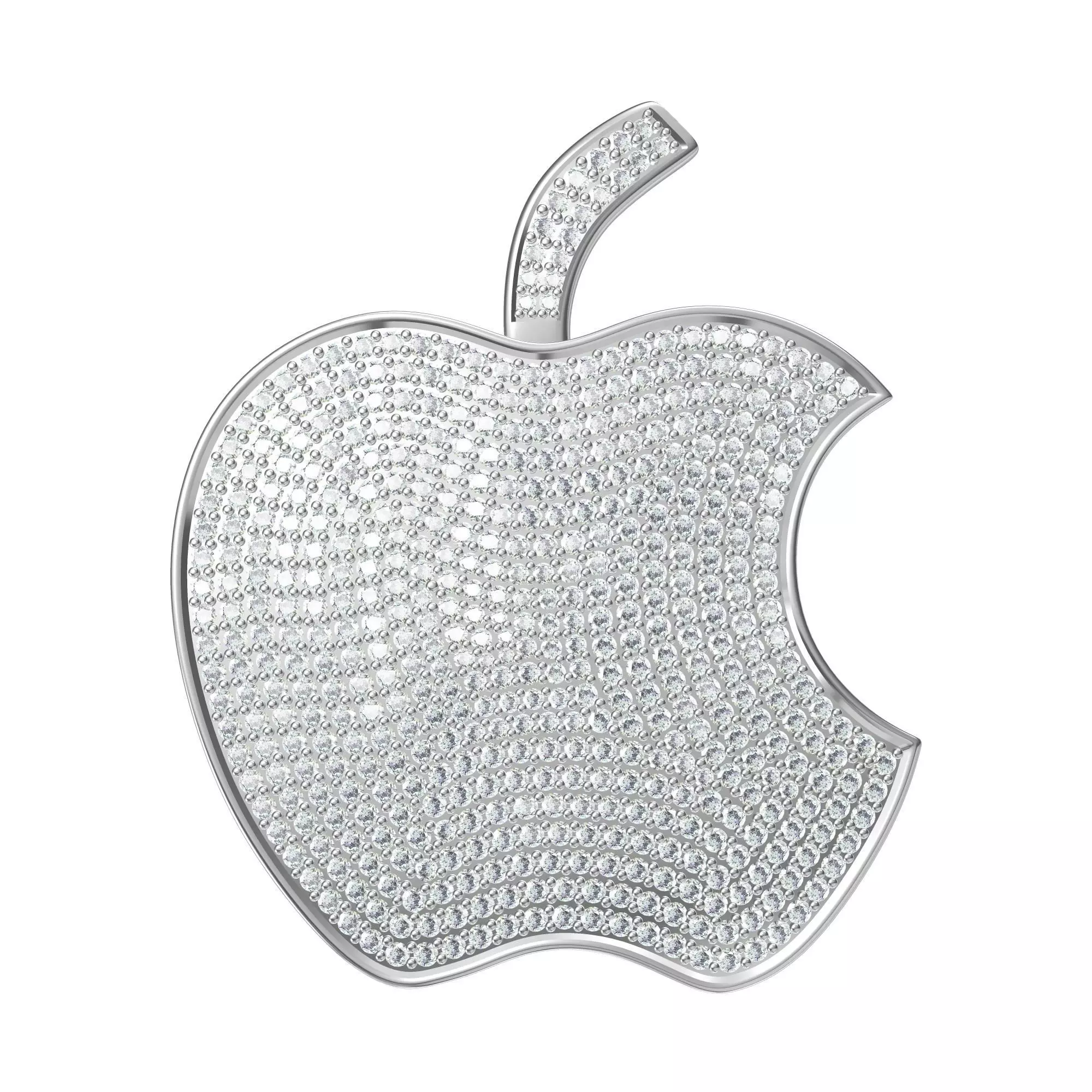 Apple Pandent 3D print model_0