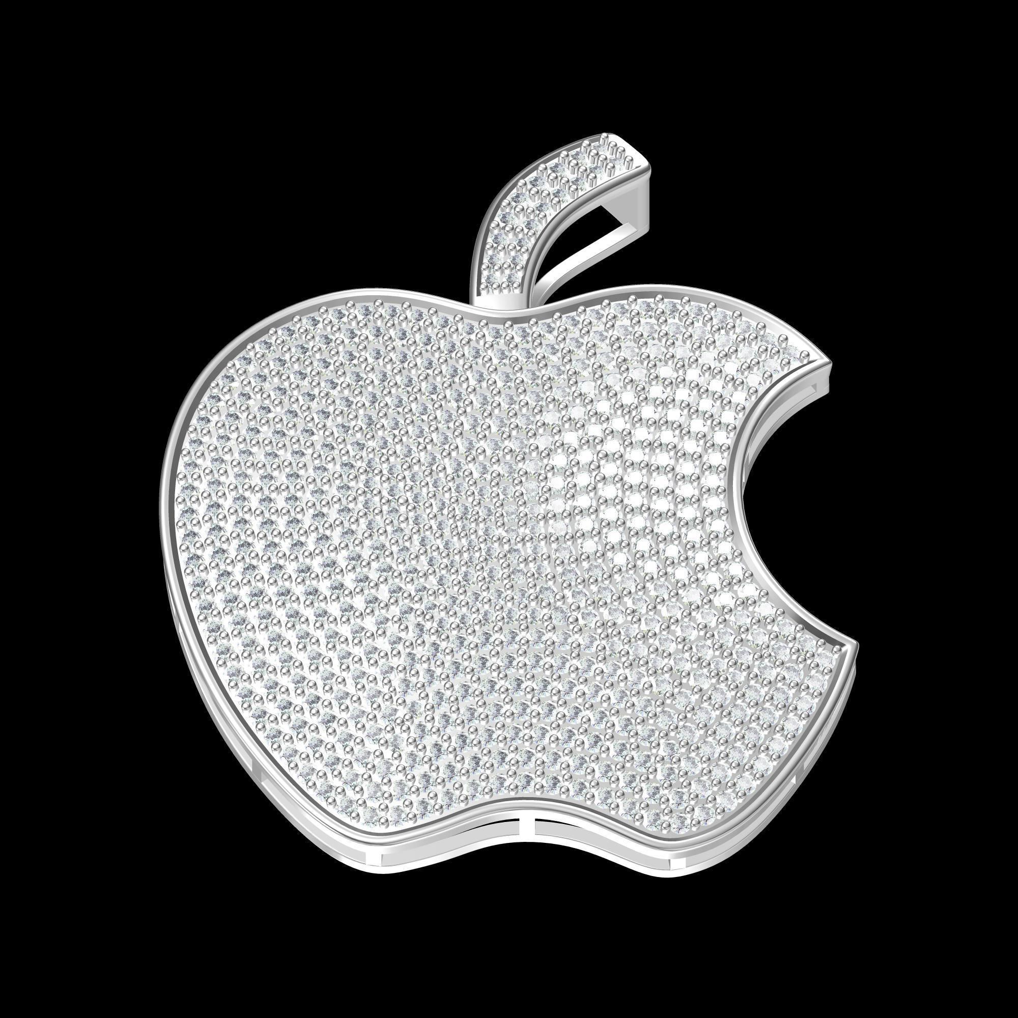 Apple Pandent 3D print model_8