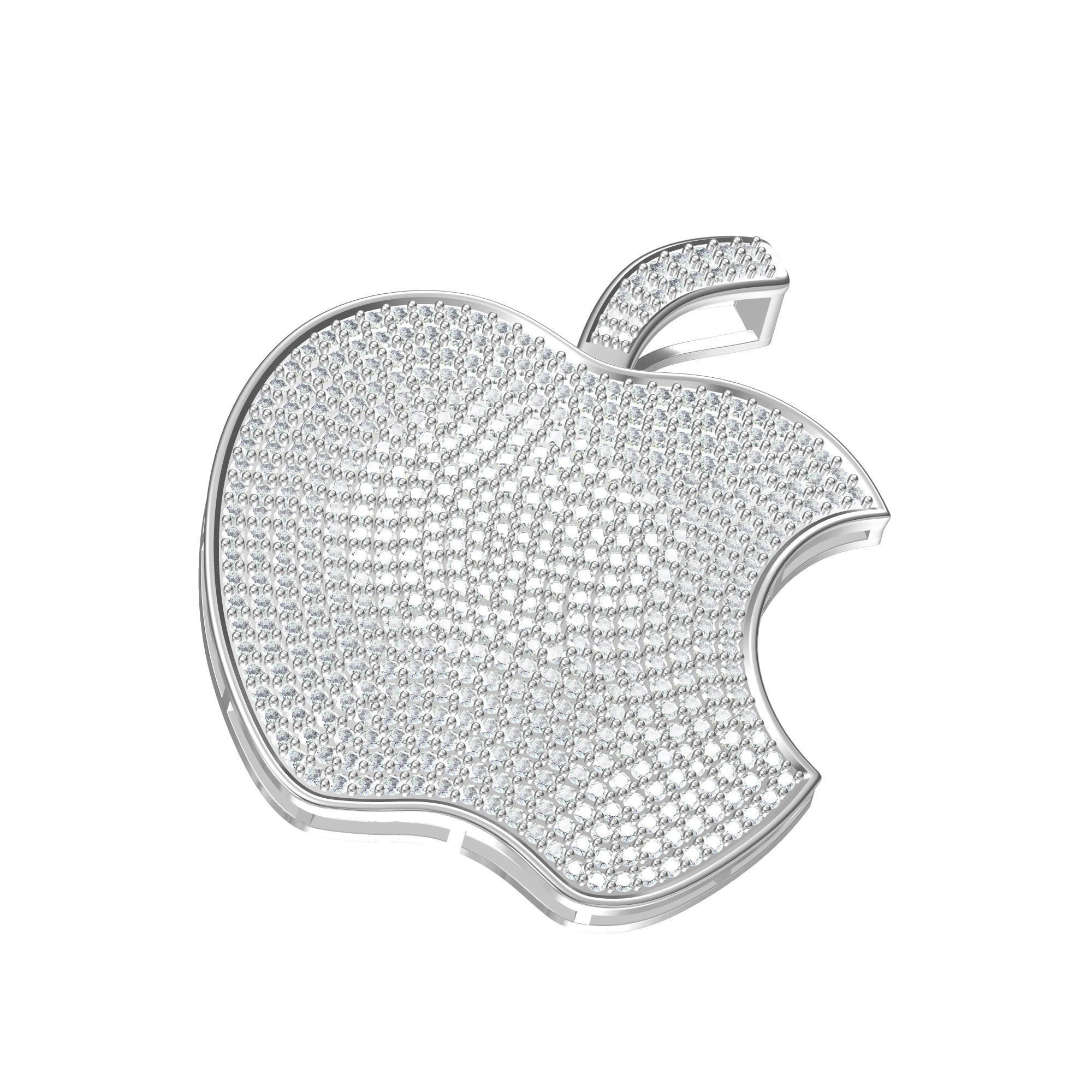 Apple Pandent 3D print model_1