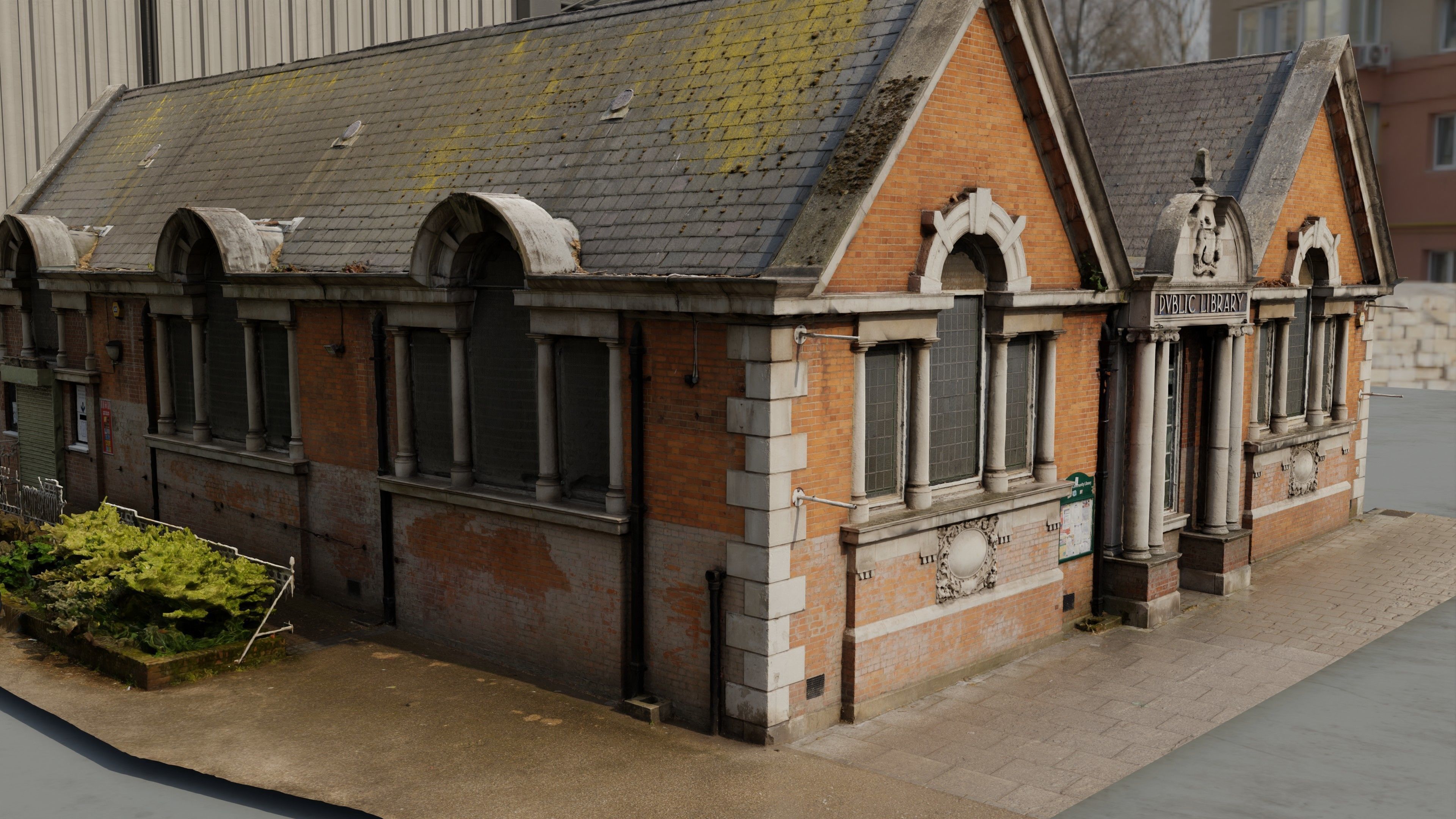 Photogrammetry Model of a Library Low-poly 3D model_5