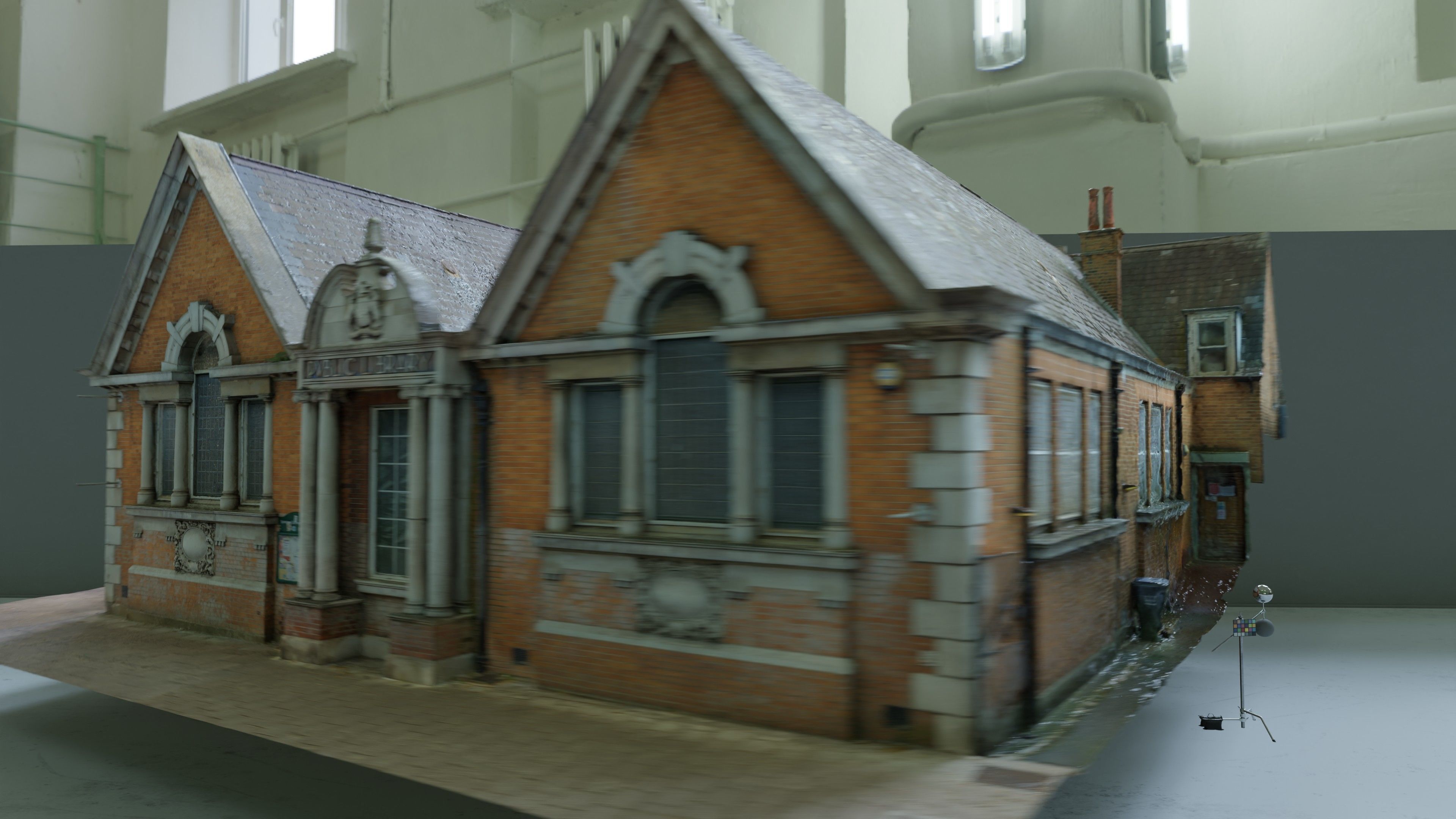 Photogrammetry Model of a Library Low-poly 3D model_12