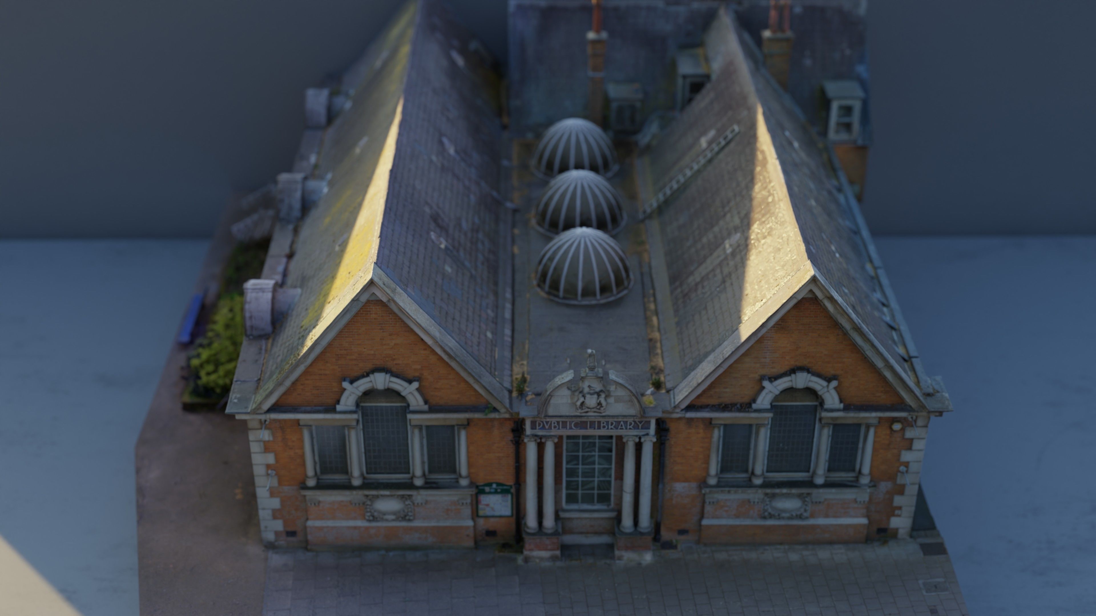 Photogrammetry Model of a Library Low-poly 3D model_10