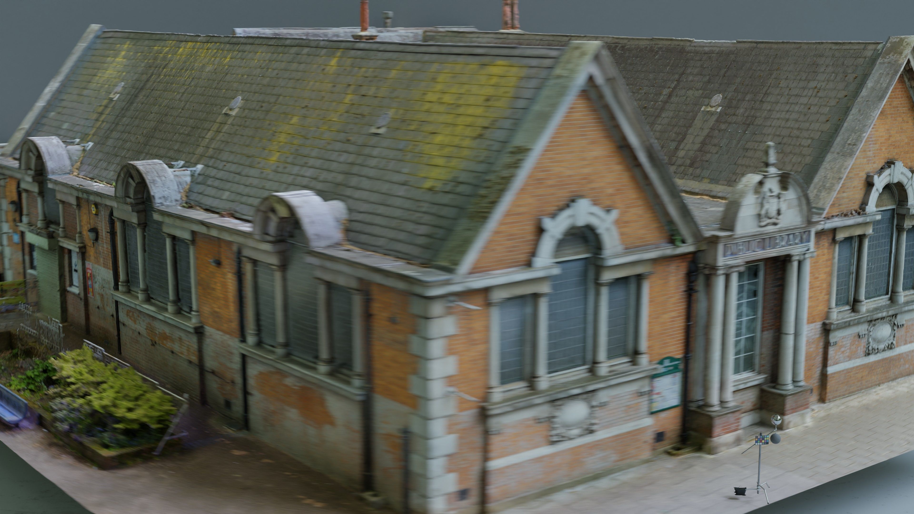 Photogrammetry Model of a Library Low-poly 3D model_11