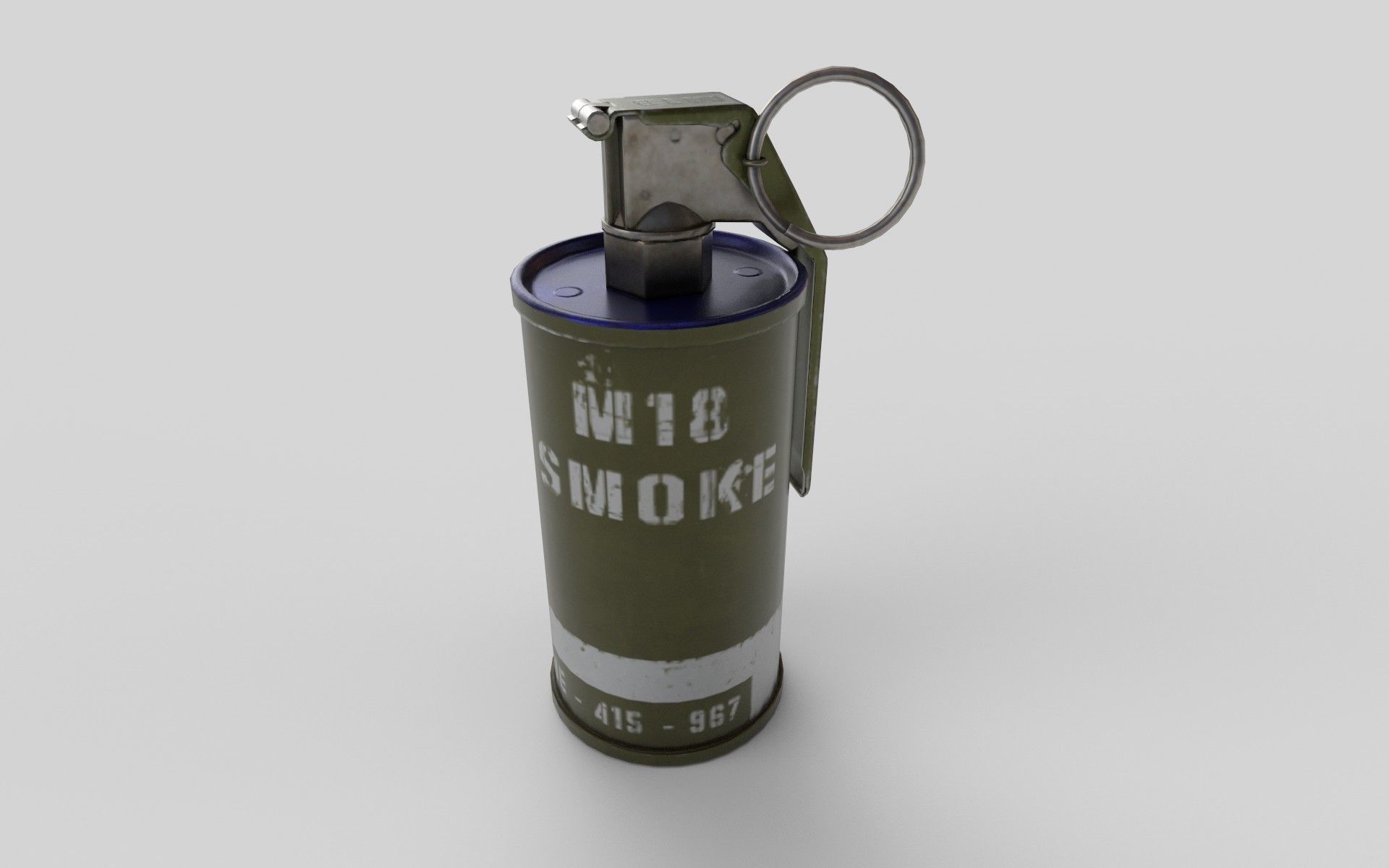 Hand Grenades - PBR - Low Poly 3D Low-poly 3D model_5