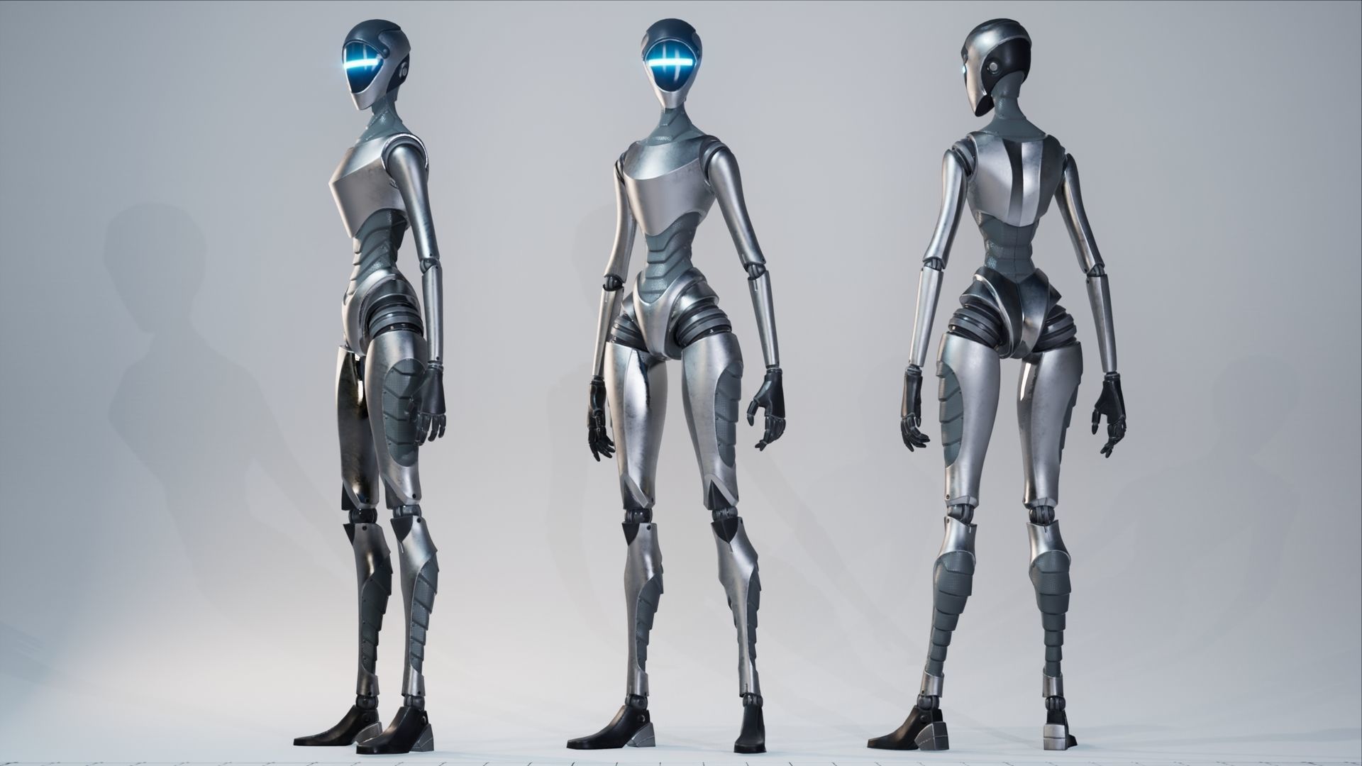 Robot12 Low-poly 3D model_11