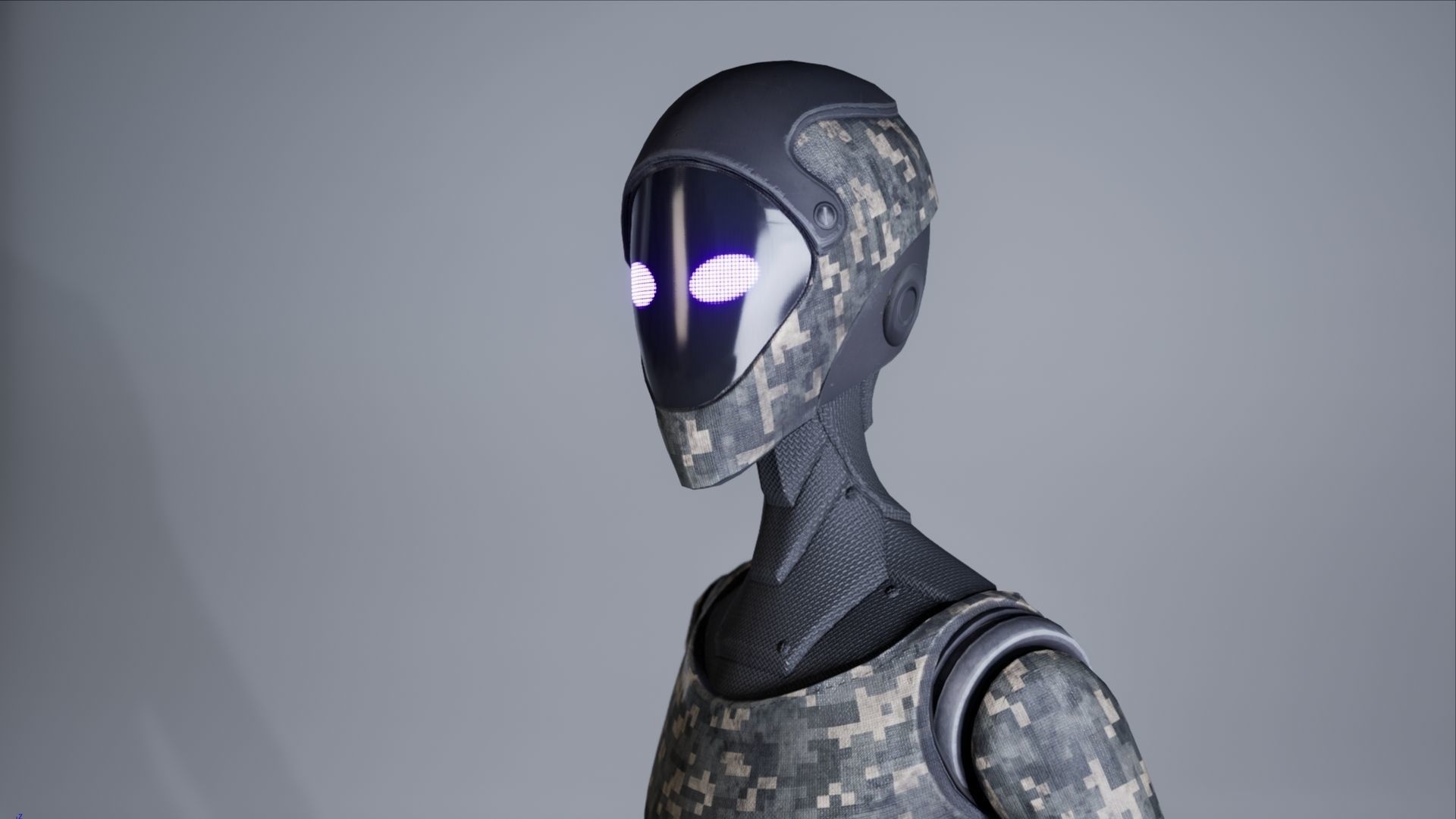 Robot12 Low-poly 3D model_14