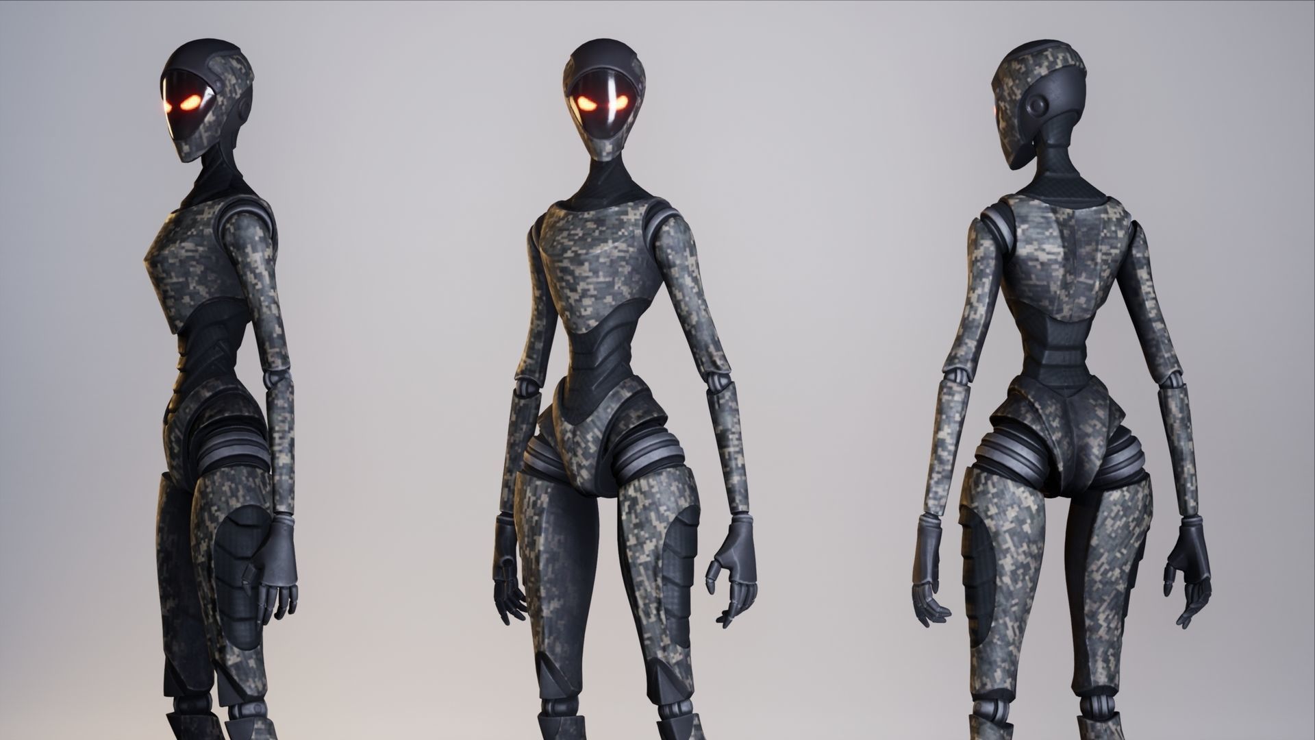 Robot12 Low-poly 3D model_18