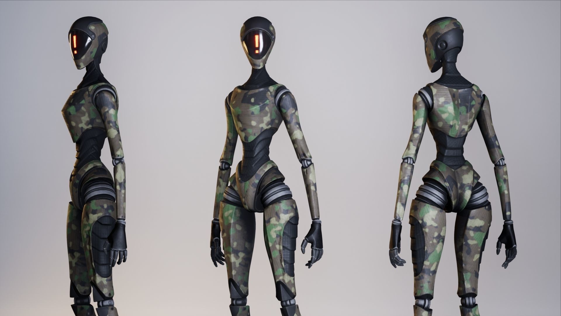 Robot12 Low-poly 3D model_15