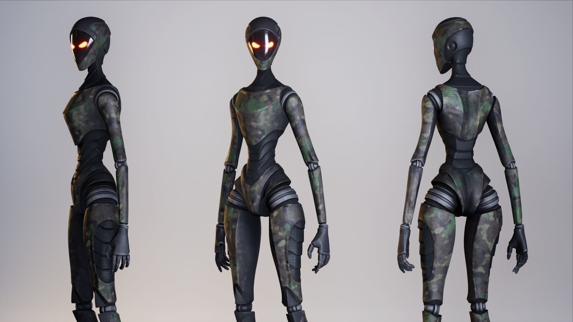 Robot12 Low-poly 3D model_19