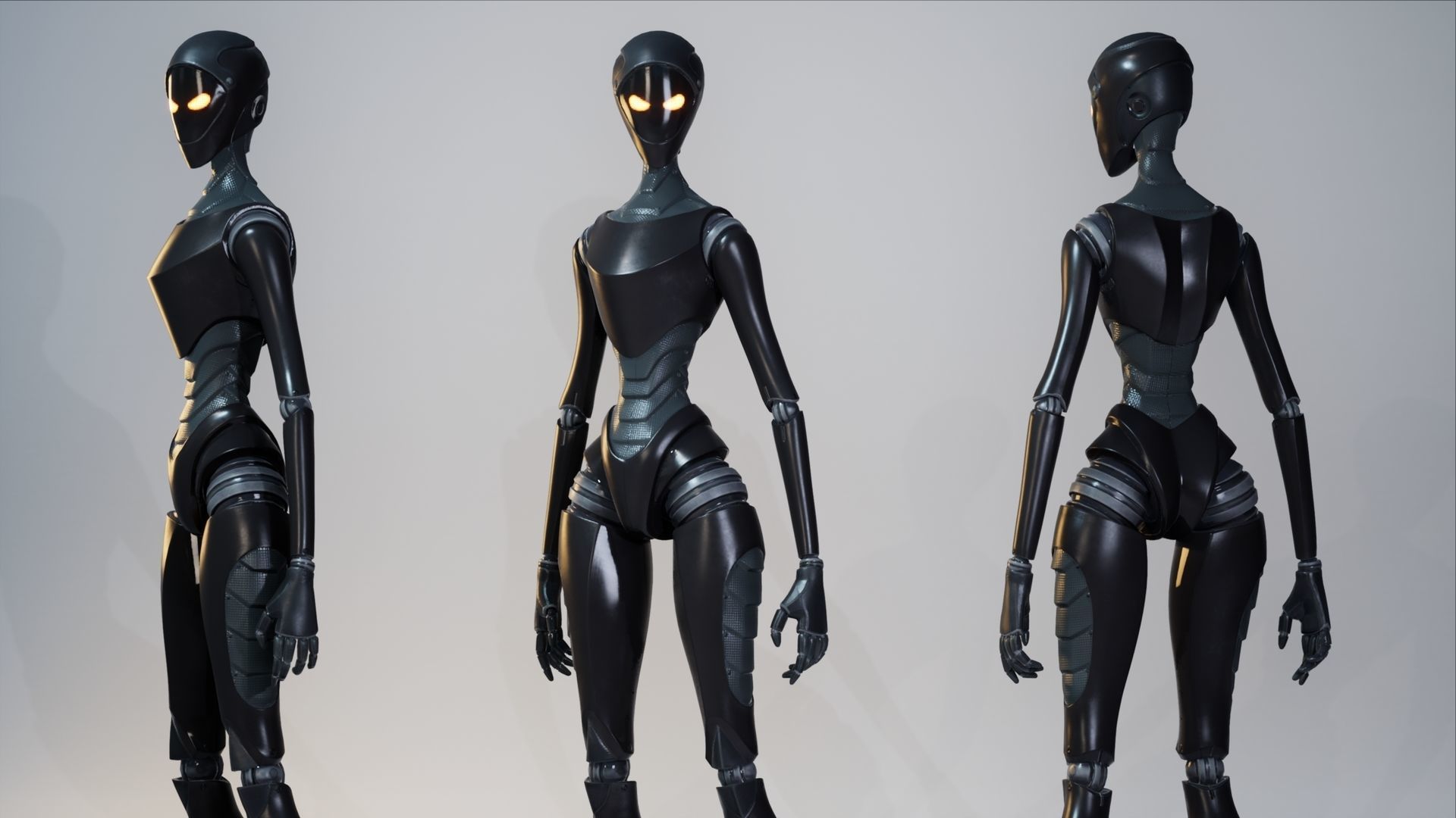 Robot12 Low-poly 3D model_10