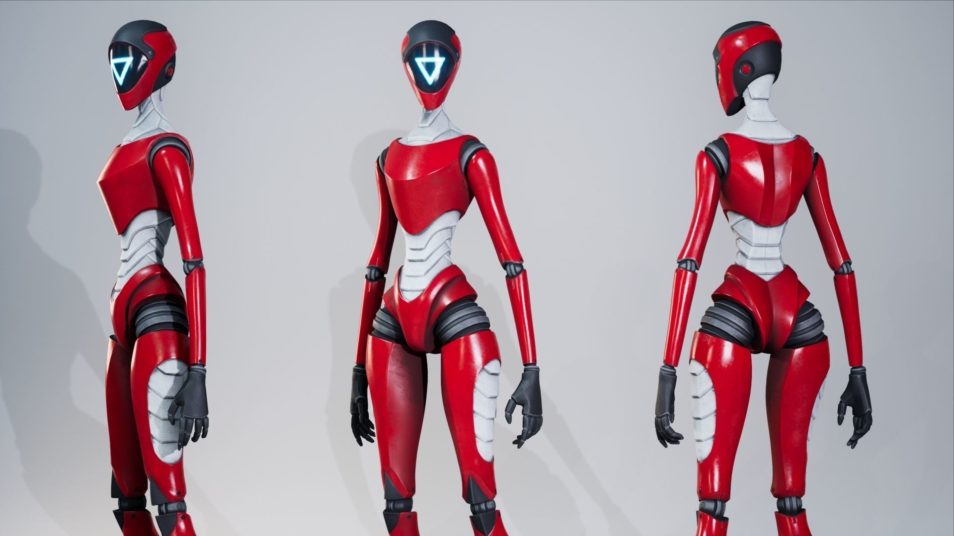 Robot12 Low-poly 3D model_3