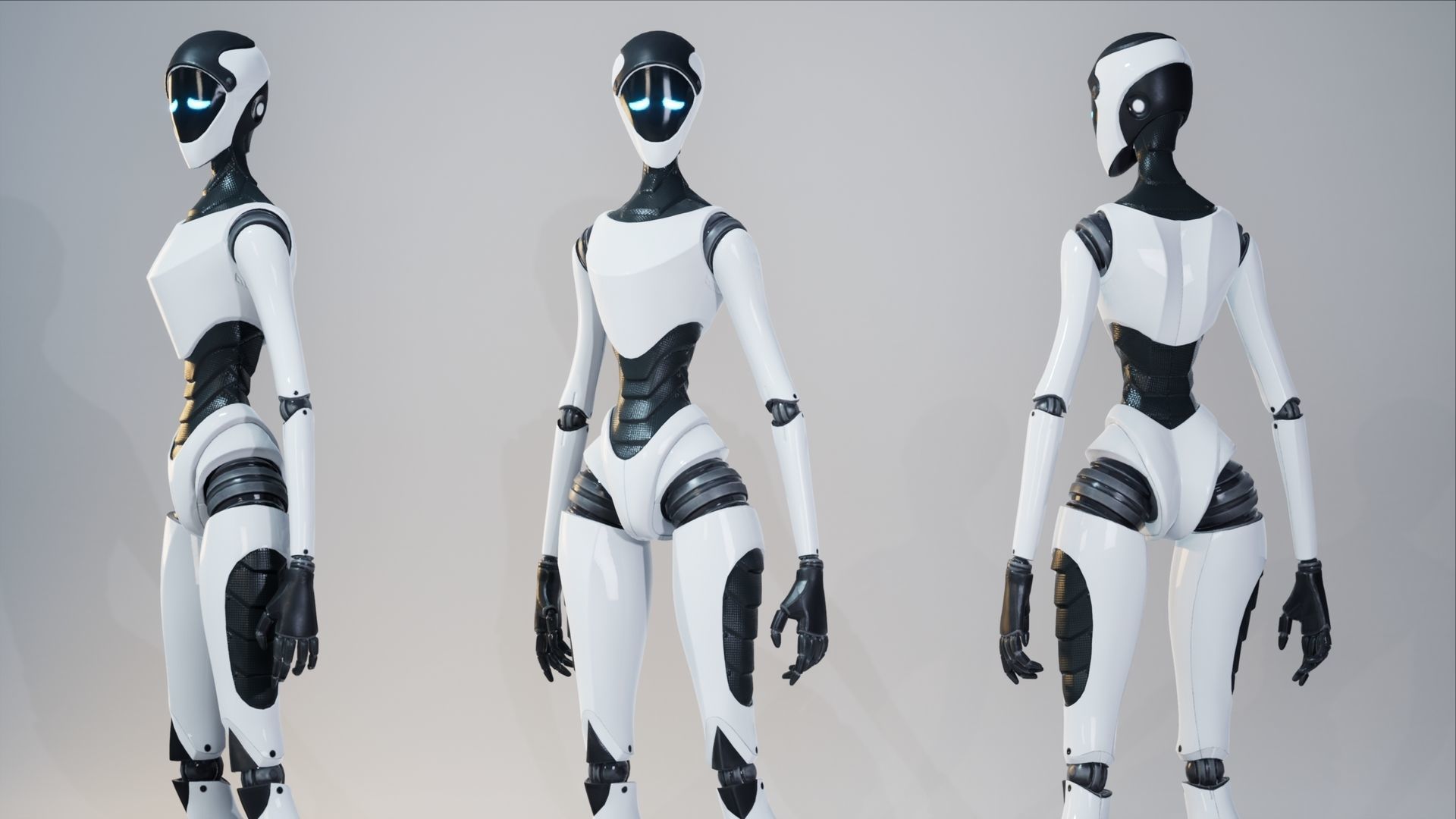 Robot12 Low-poly 3D model_7