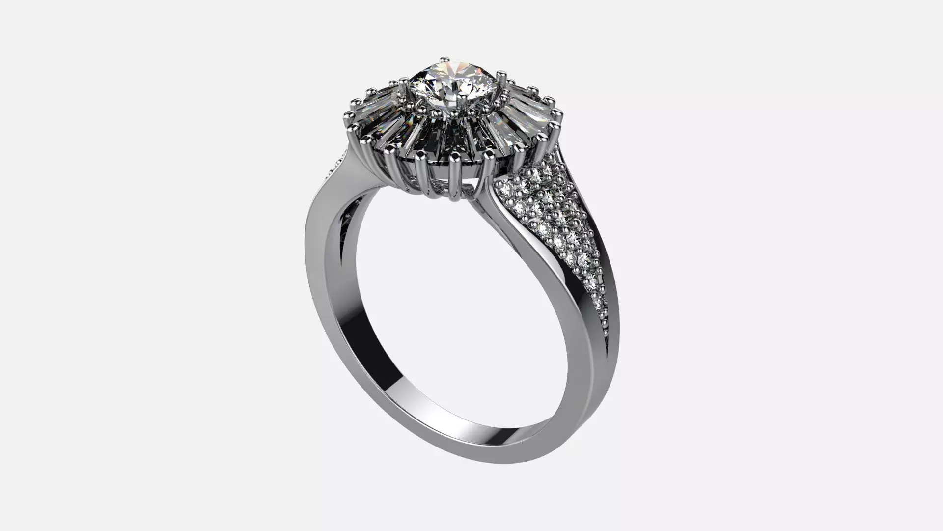 Victoria Women ring 3dm detail 3D print model 3D 3D print model