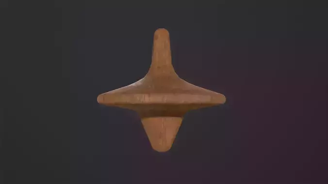 Spinning Top 3D Model Low-poly 3D model