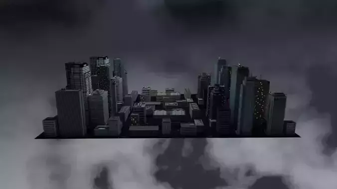Skibidi Toilet Night City 3D model