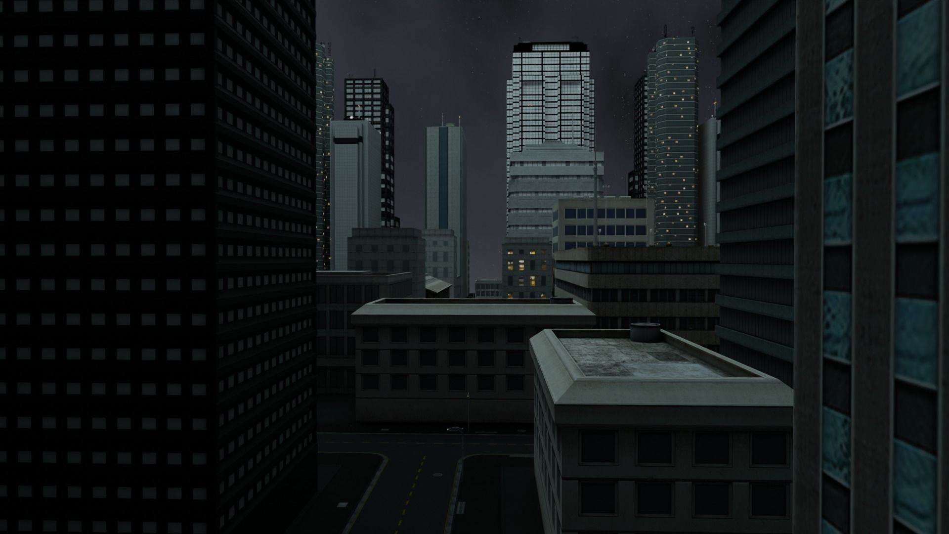 Skibidi Toilet Night City 3D model_7