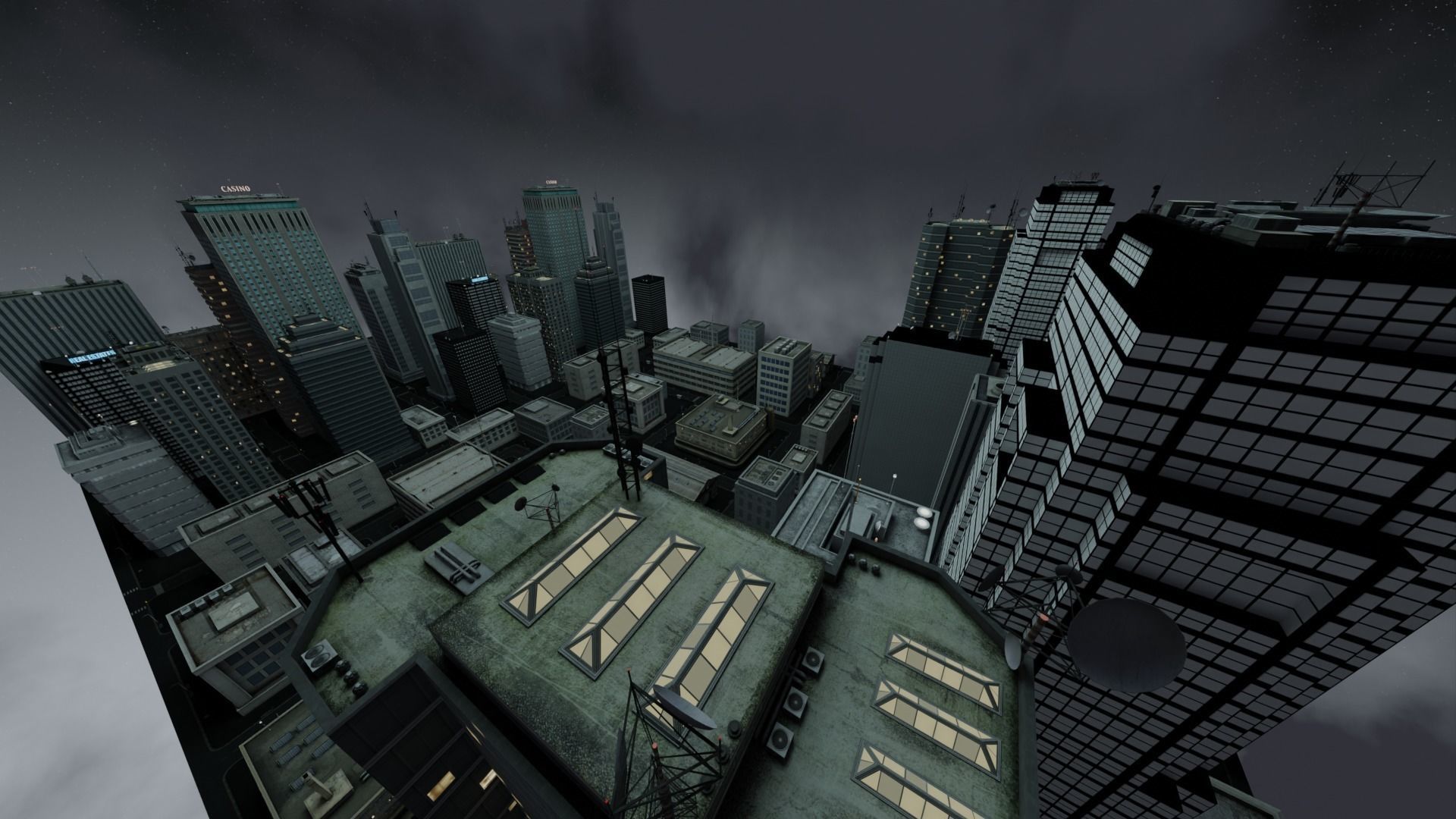 Skibidi Toilet Night City 3D model_4