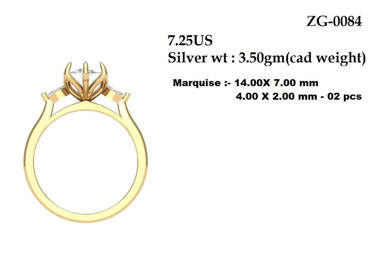 Wedding Ring  3D print model_5