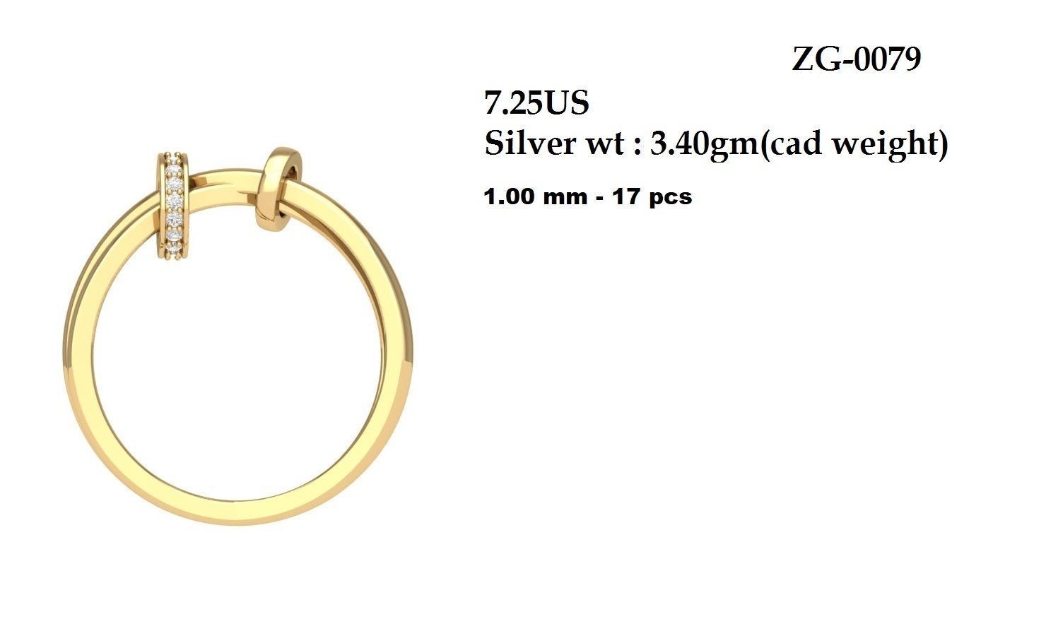 Wedding Ring 3D print model_5