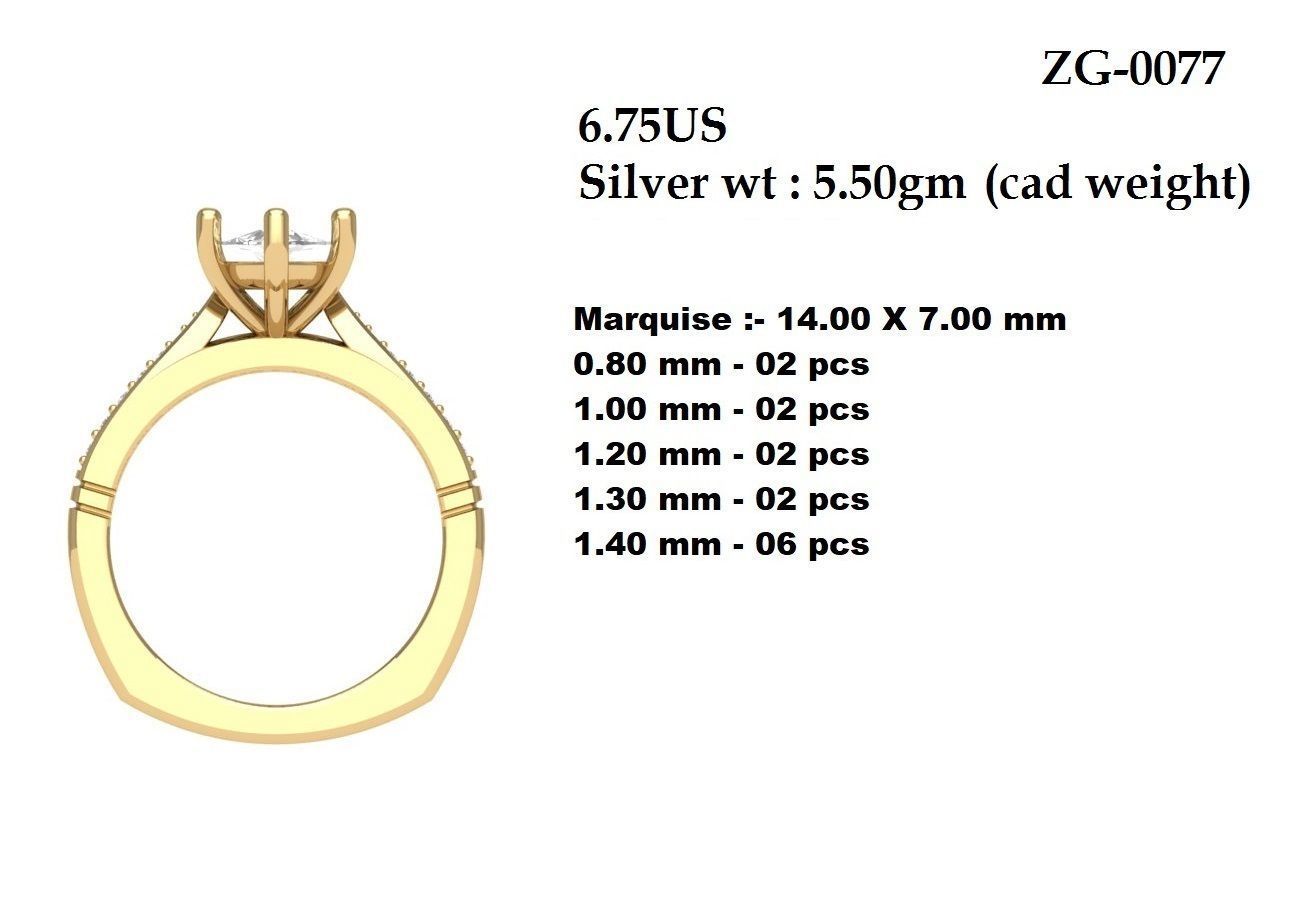 Wedding Ring  3D print model_5