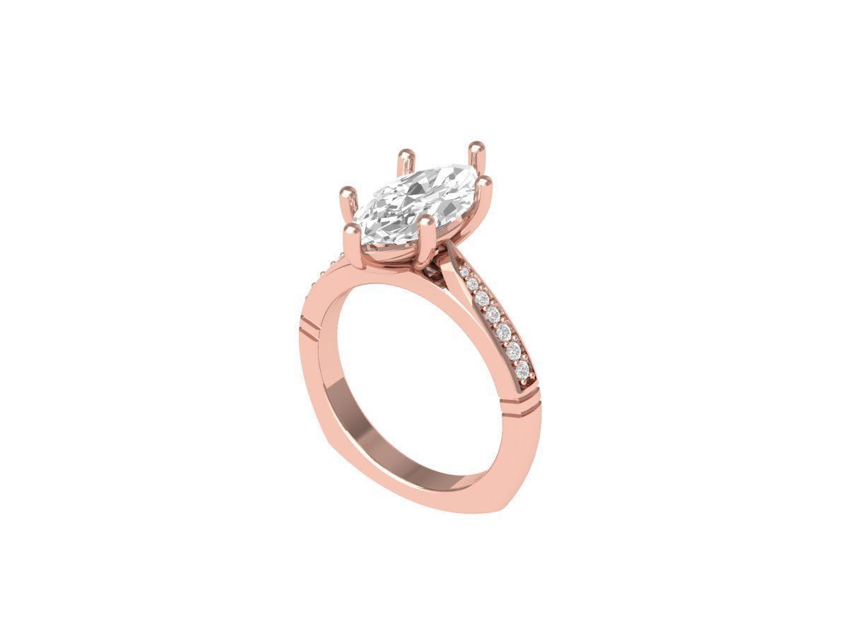 Wedding Ring  3D print model_3