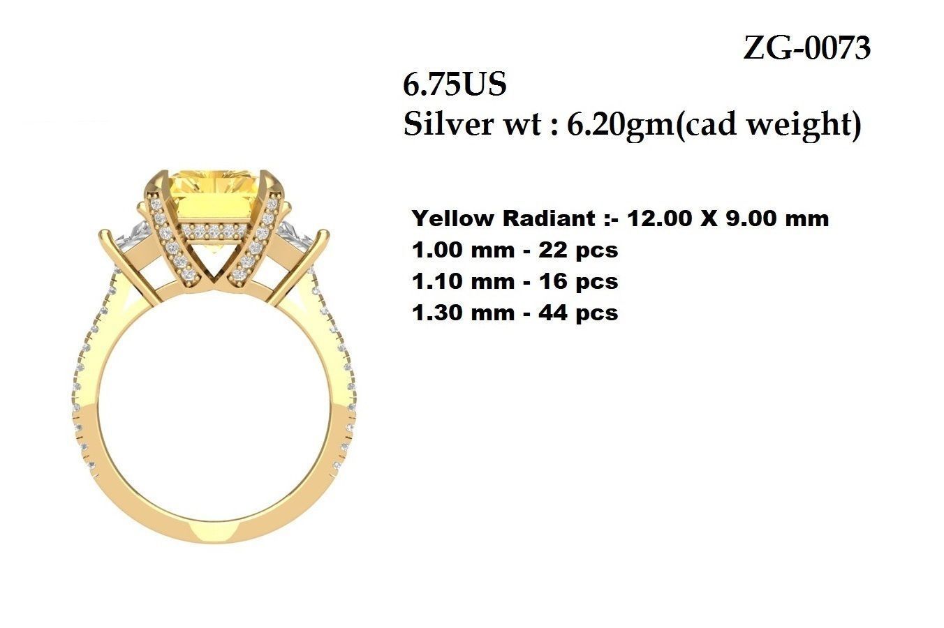Wedding Ring  3D print model_5