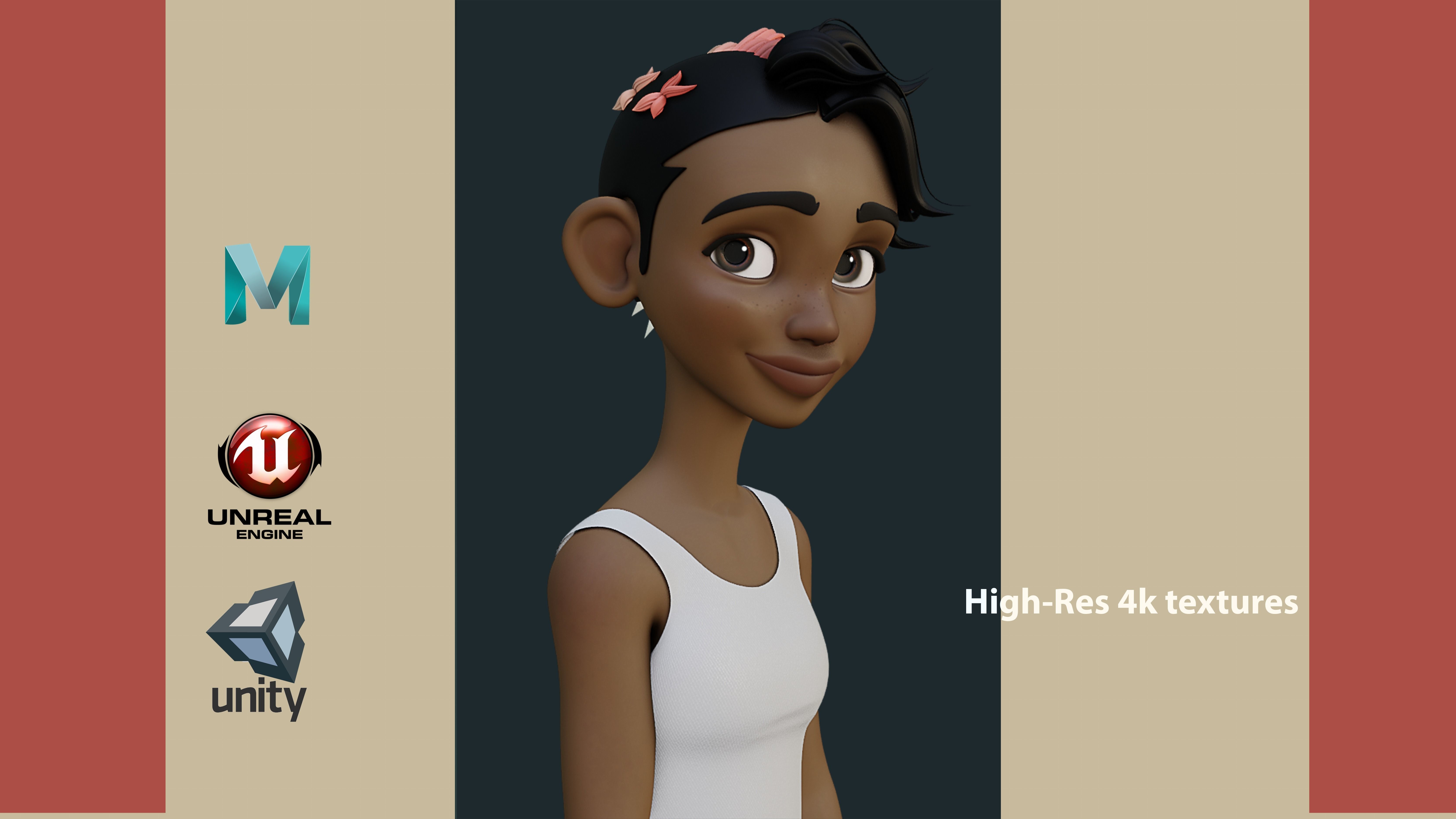 Lisa Rig 3D model_4