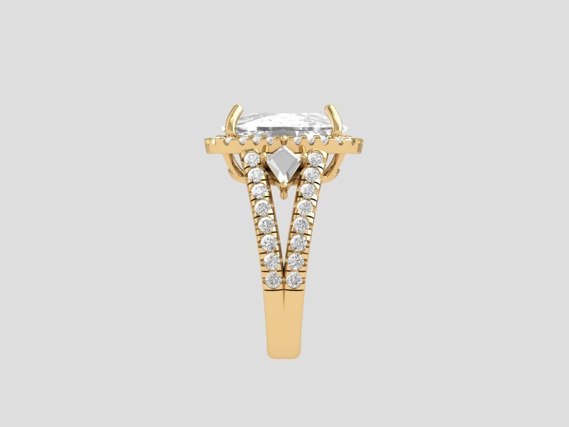 Wedding Ring 3D print model_4