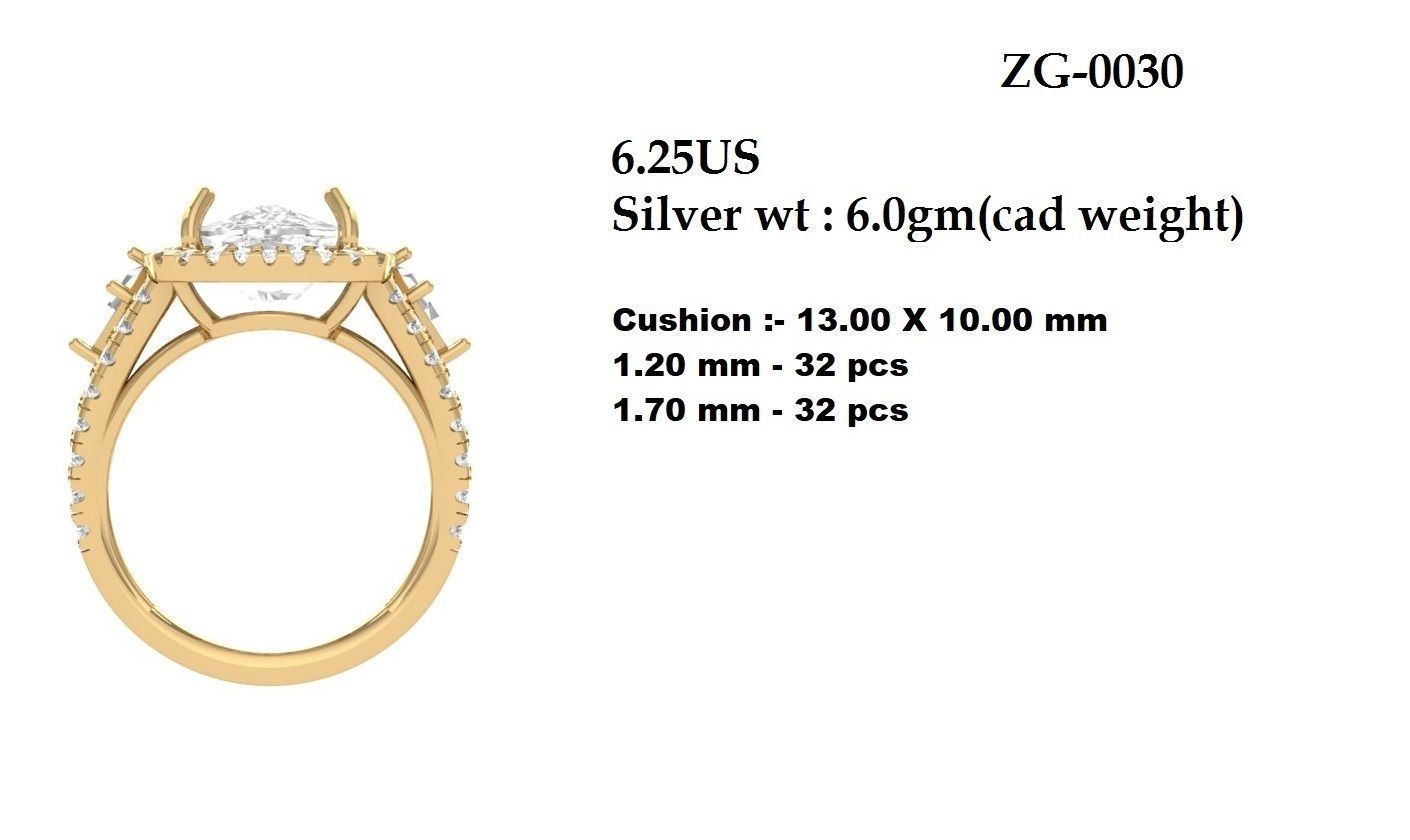 Wedding Ring 3D print model_5