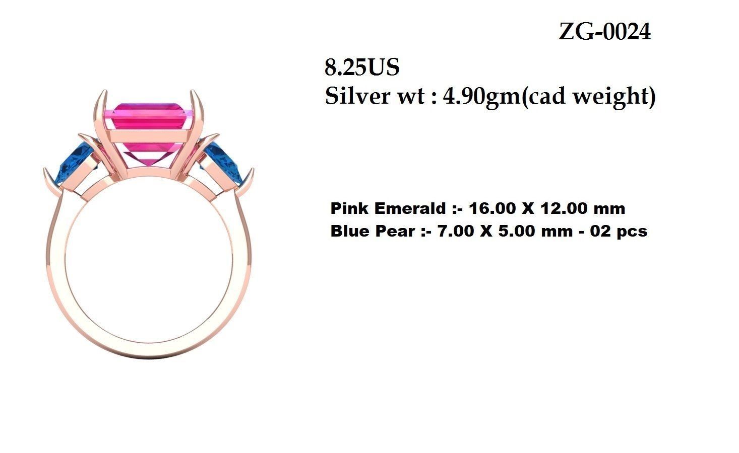 Wedding Ring 3D print model_11