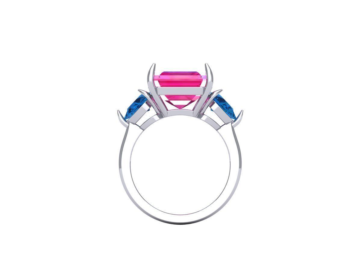 Wedding Ring 3D print model_7