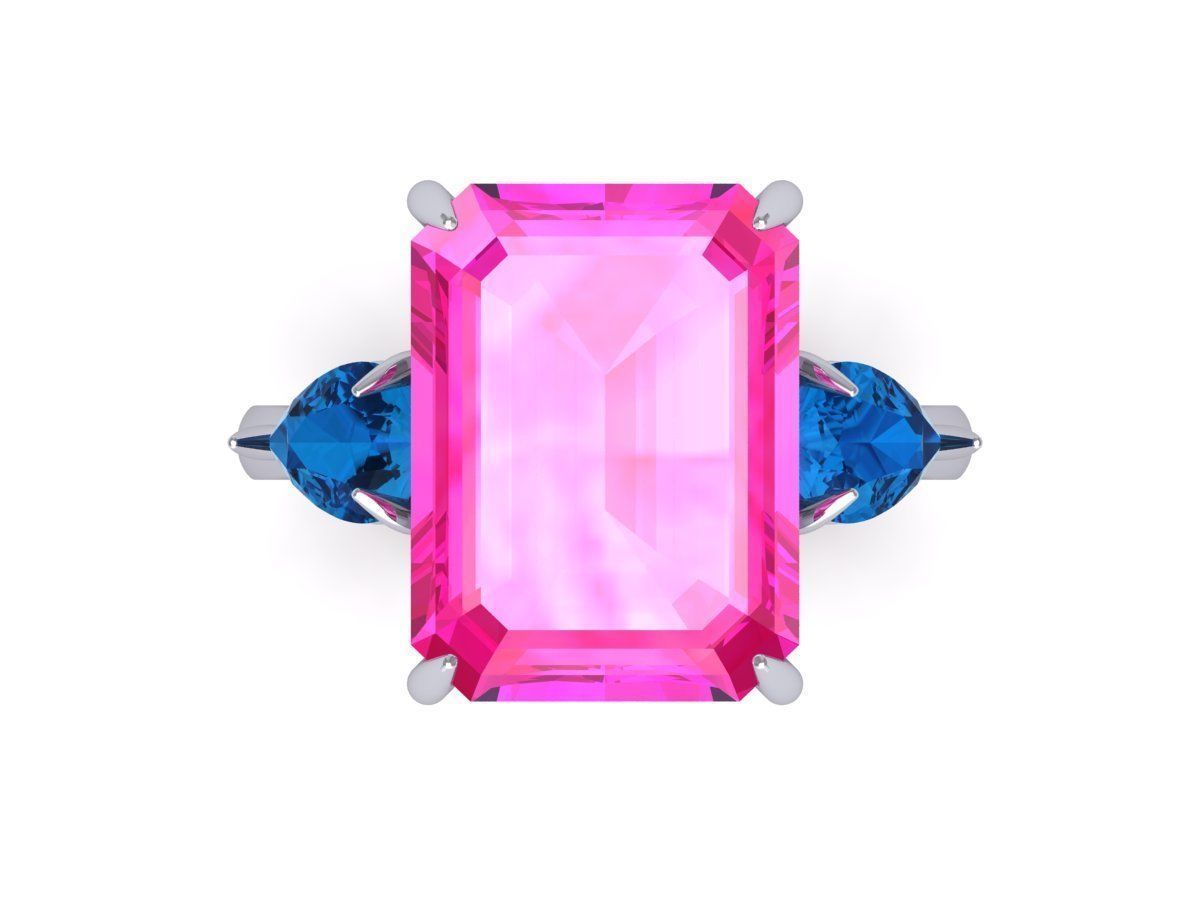 Wedding Ring 3D print model_5