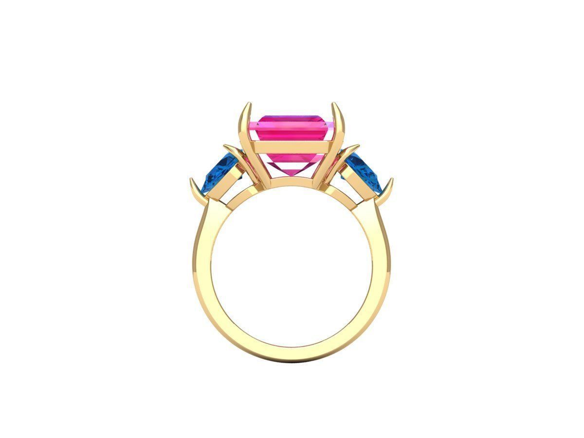 Wedding Ring 3D print model_6